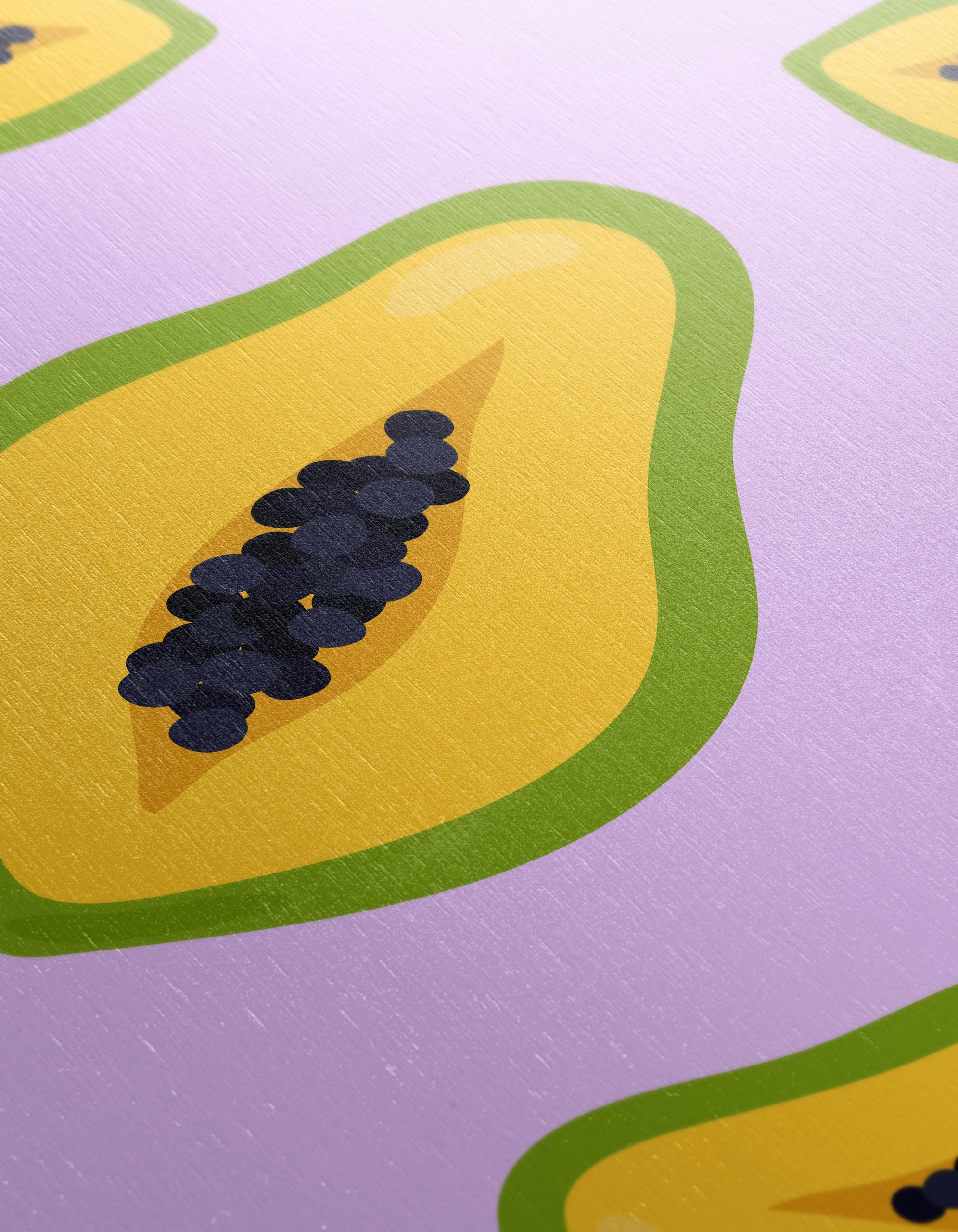 Colorful Abstract Papaya Art - Image 12