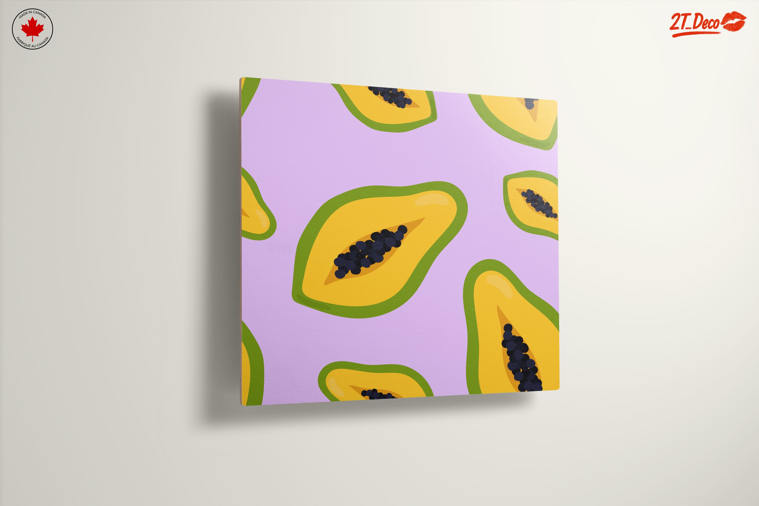 Colorful Abstract Papaya Art - Image 13