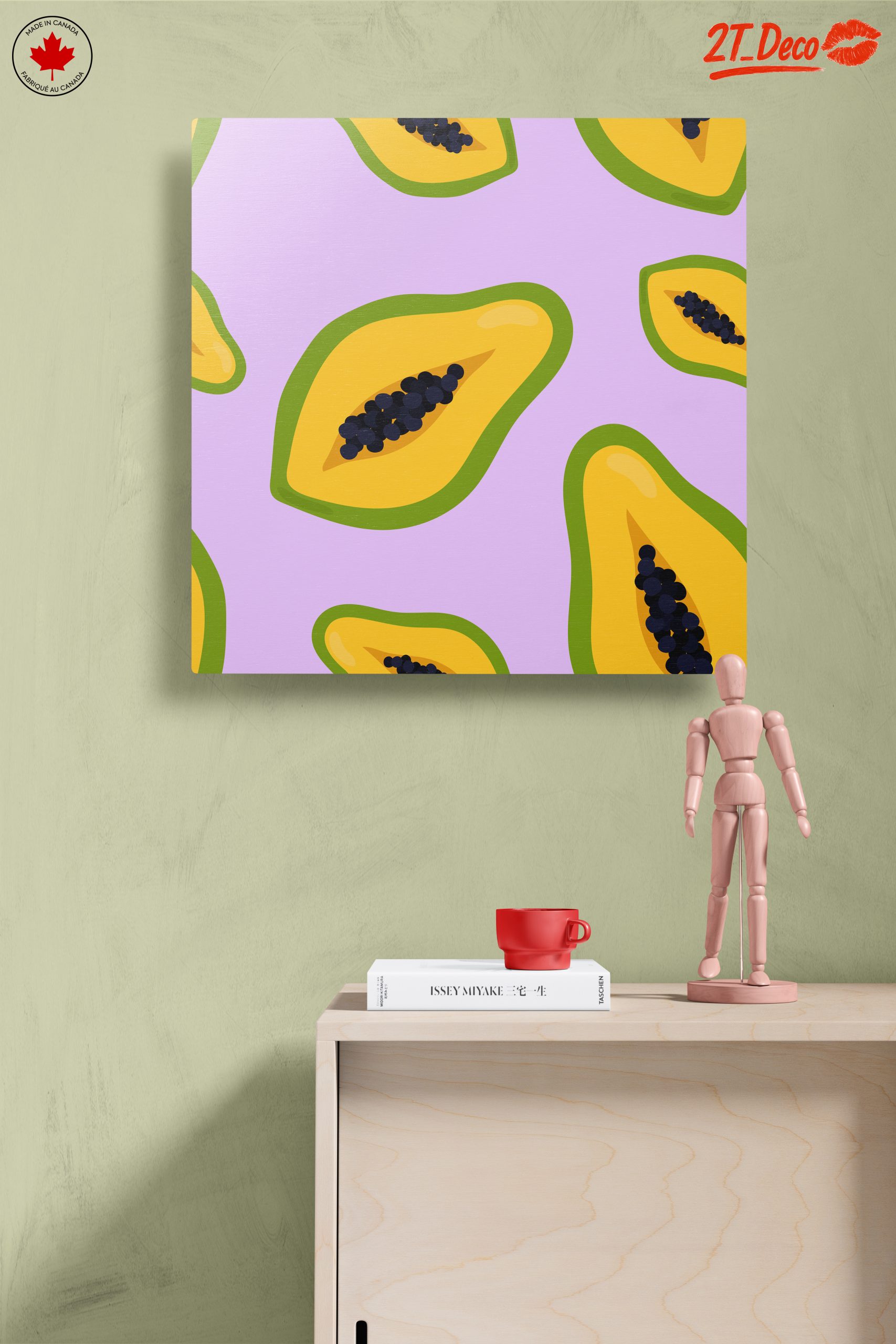 Colorful Abstract Papaya Art - Image 14