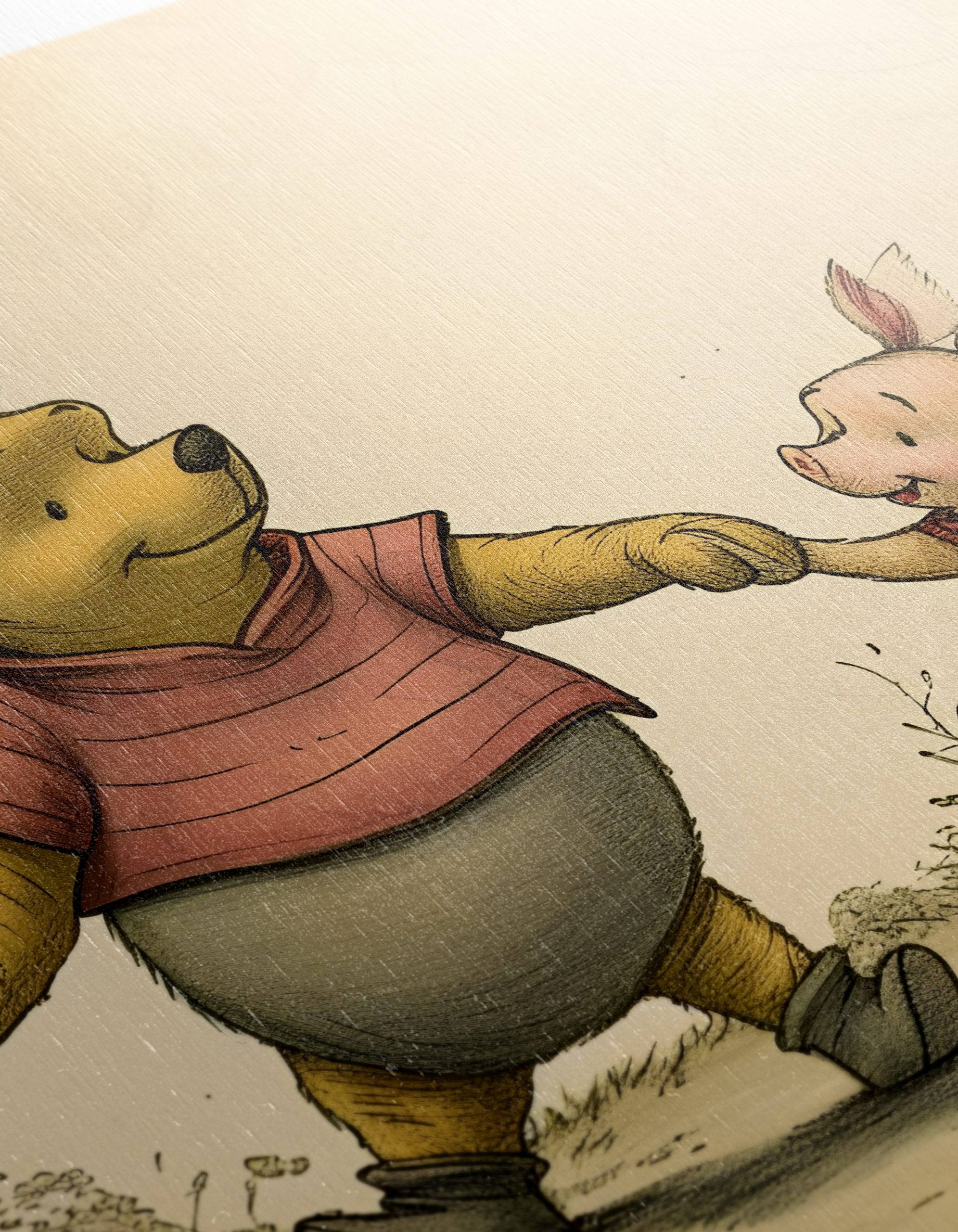 Whimsical Bear and Piglet Characters Walking Together - Image 12