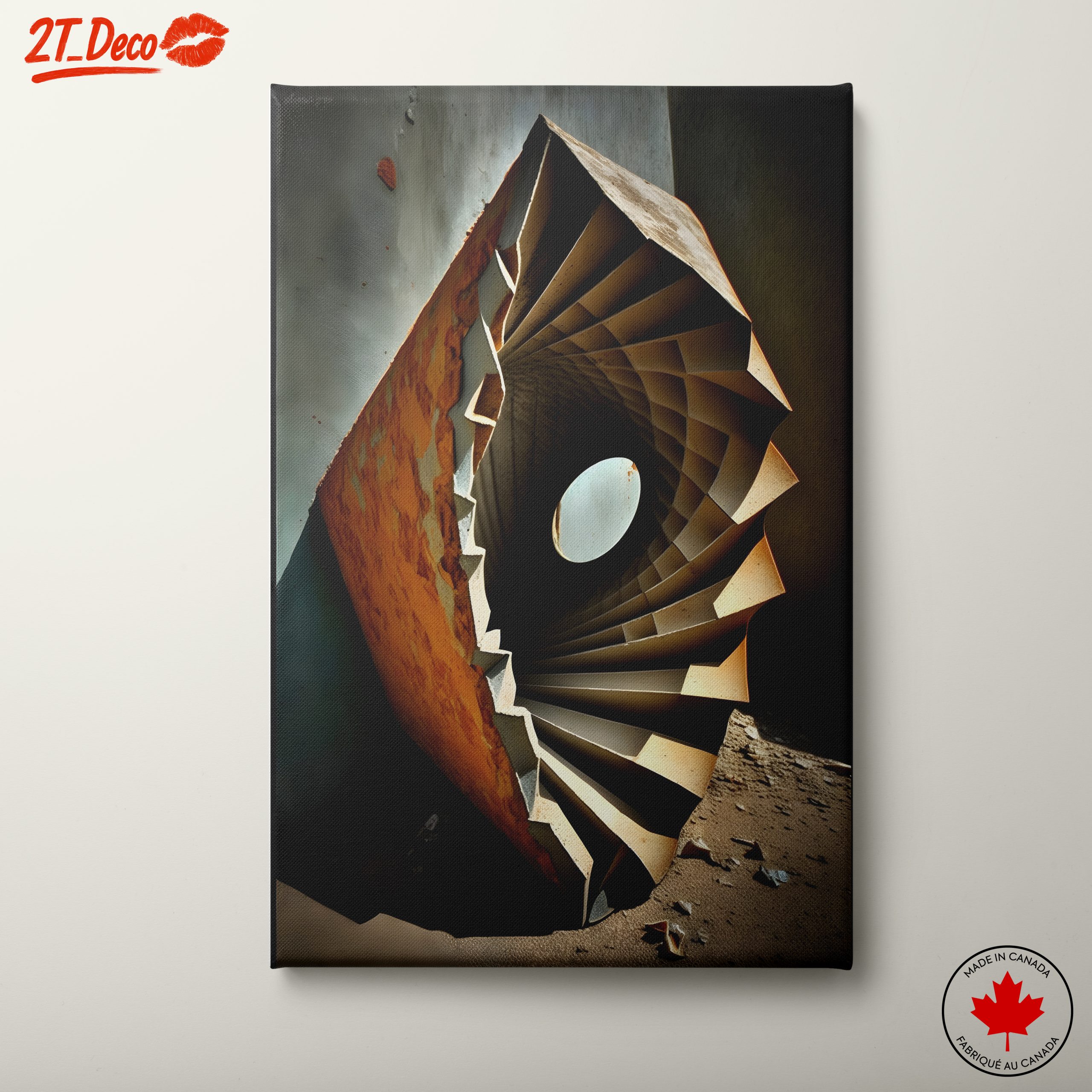 Contemporary Abstract Architectural Design Artwork