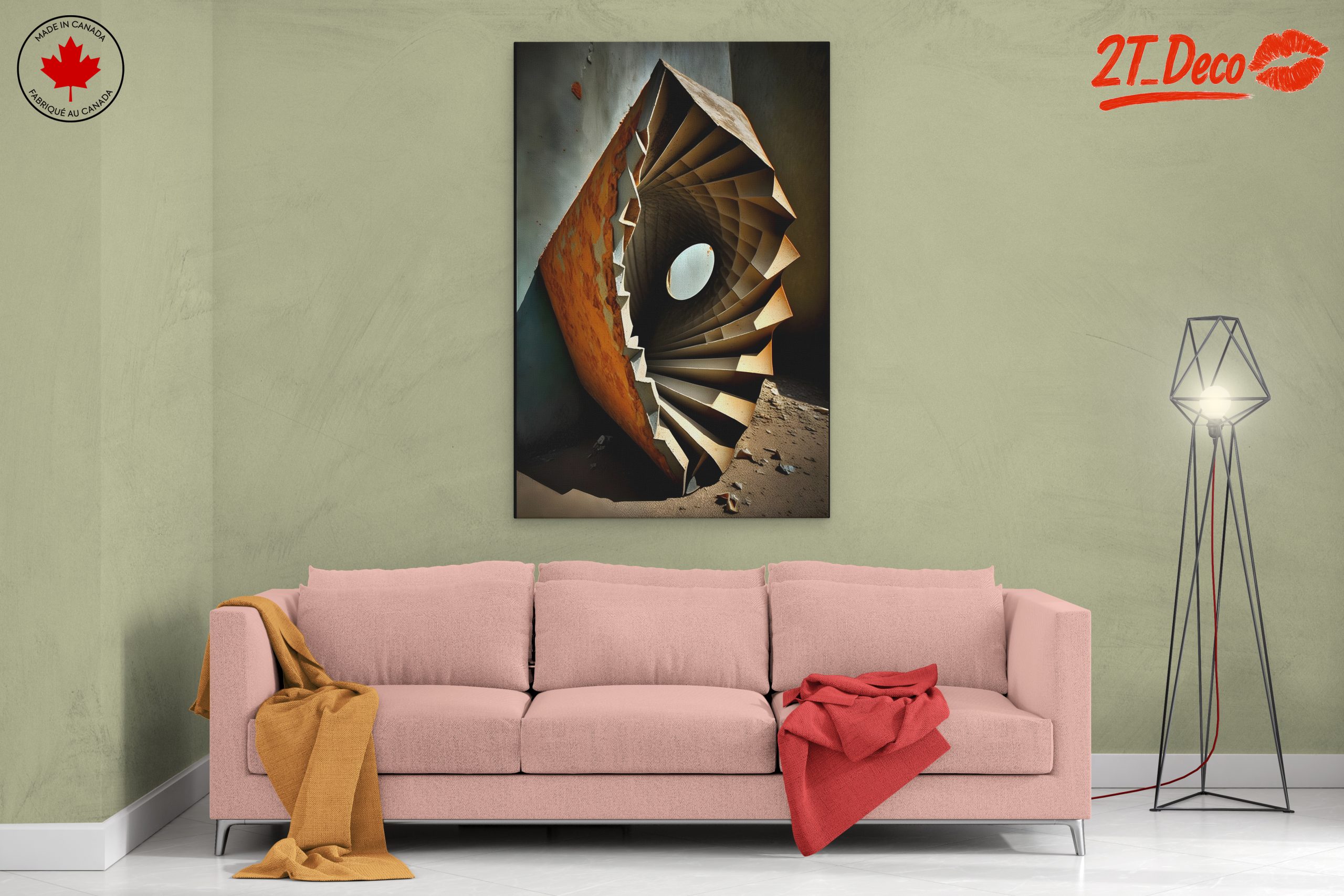 Contemporary Abstract Architectural Design Artwork - Image 2