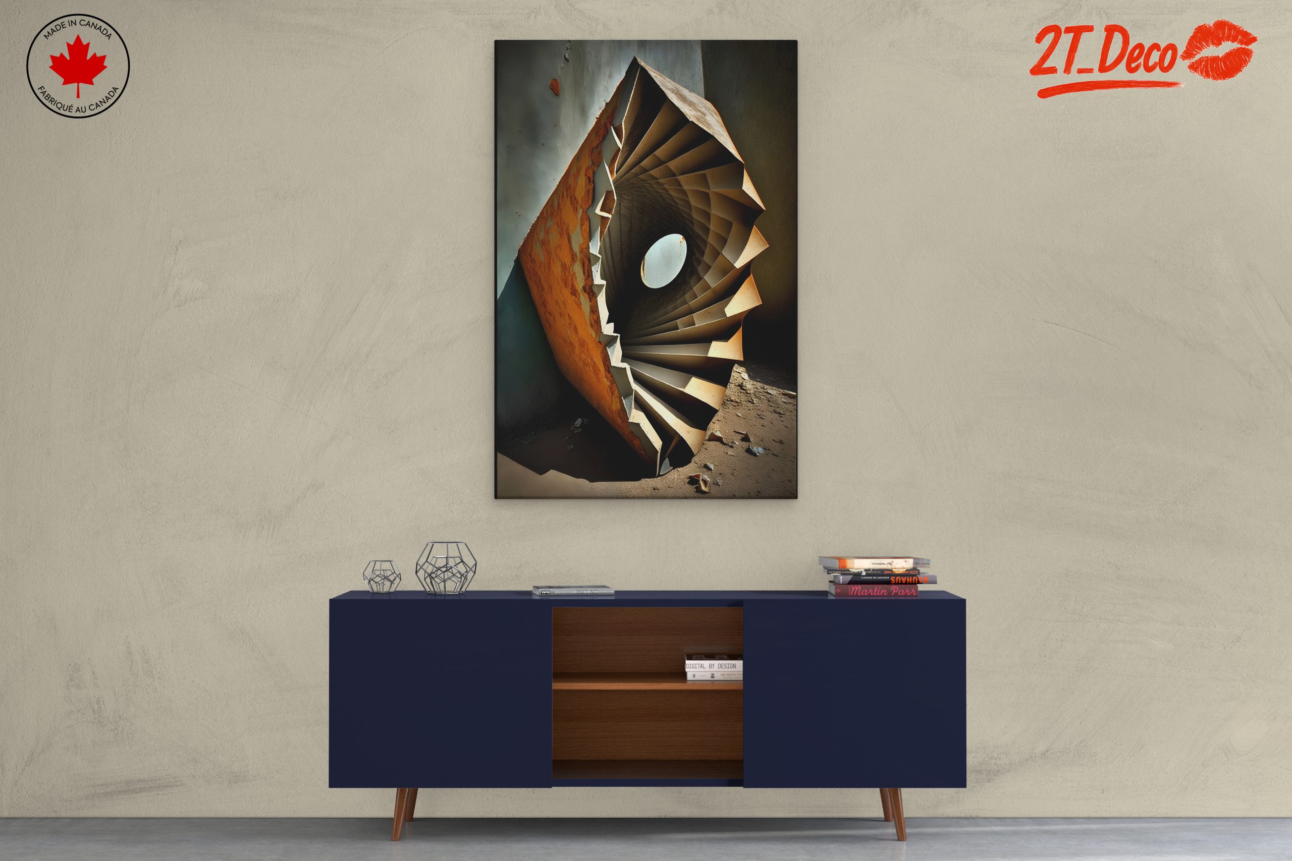 Contemporary Abstract Architectural Design Artwork - Image 3