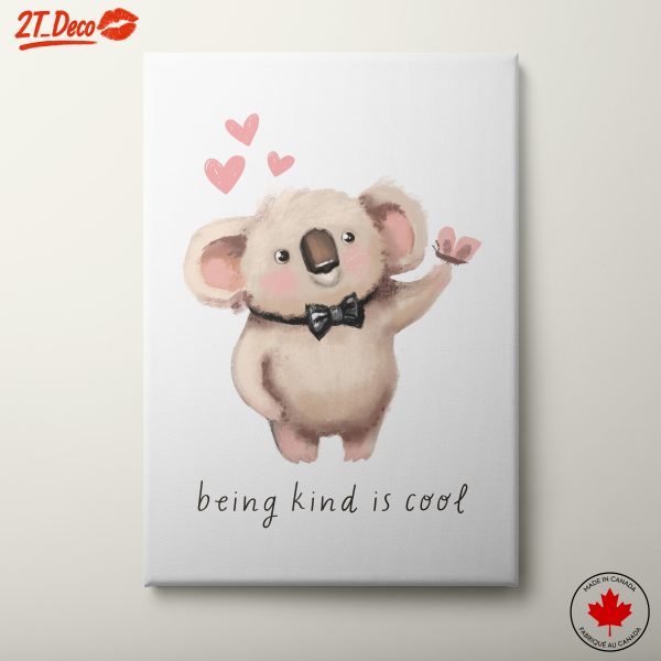 Adorable Koala Character Art with Kind Message