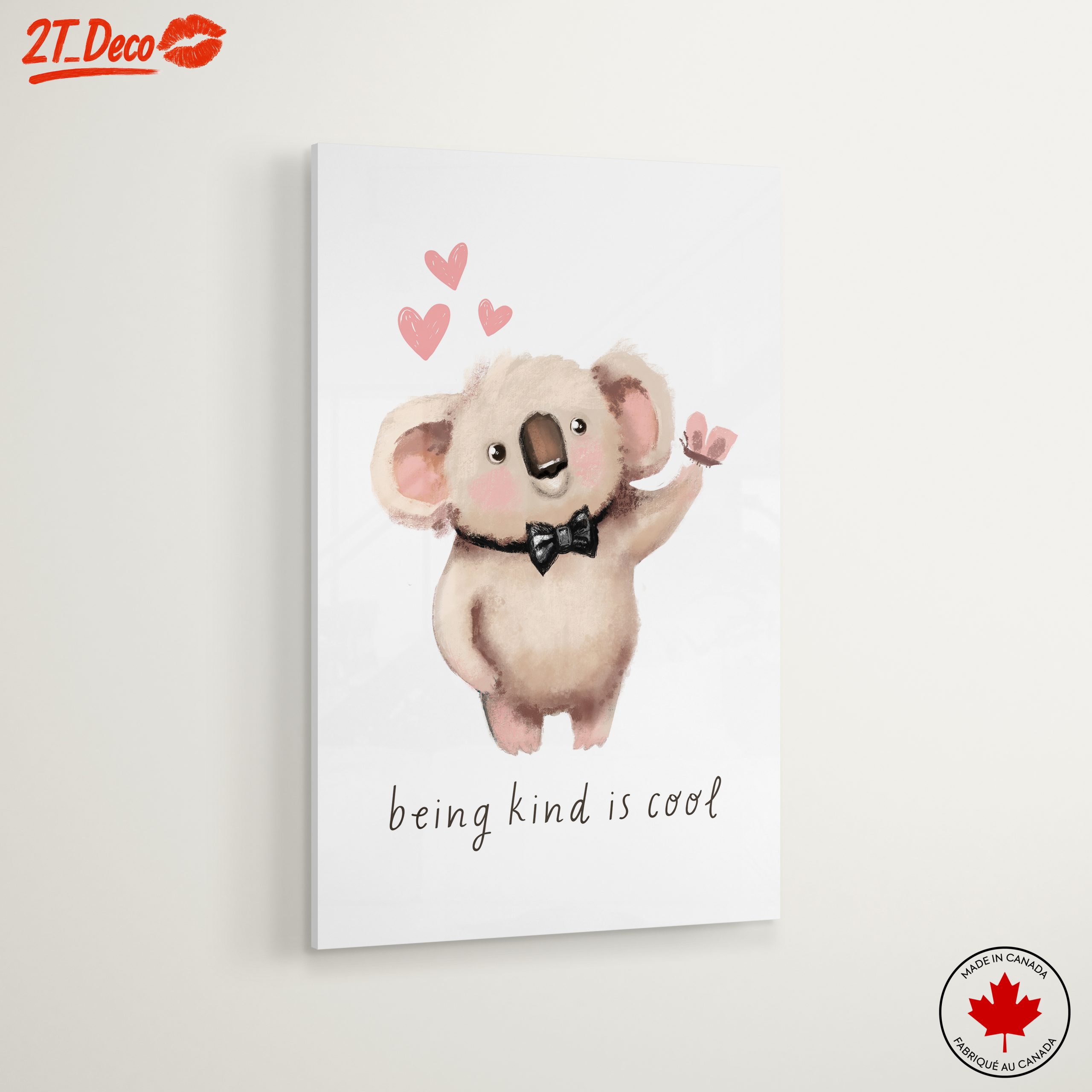 Adorable Koala Character Art with Kind Message - Image 6