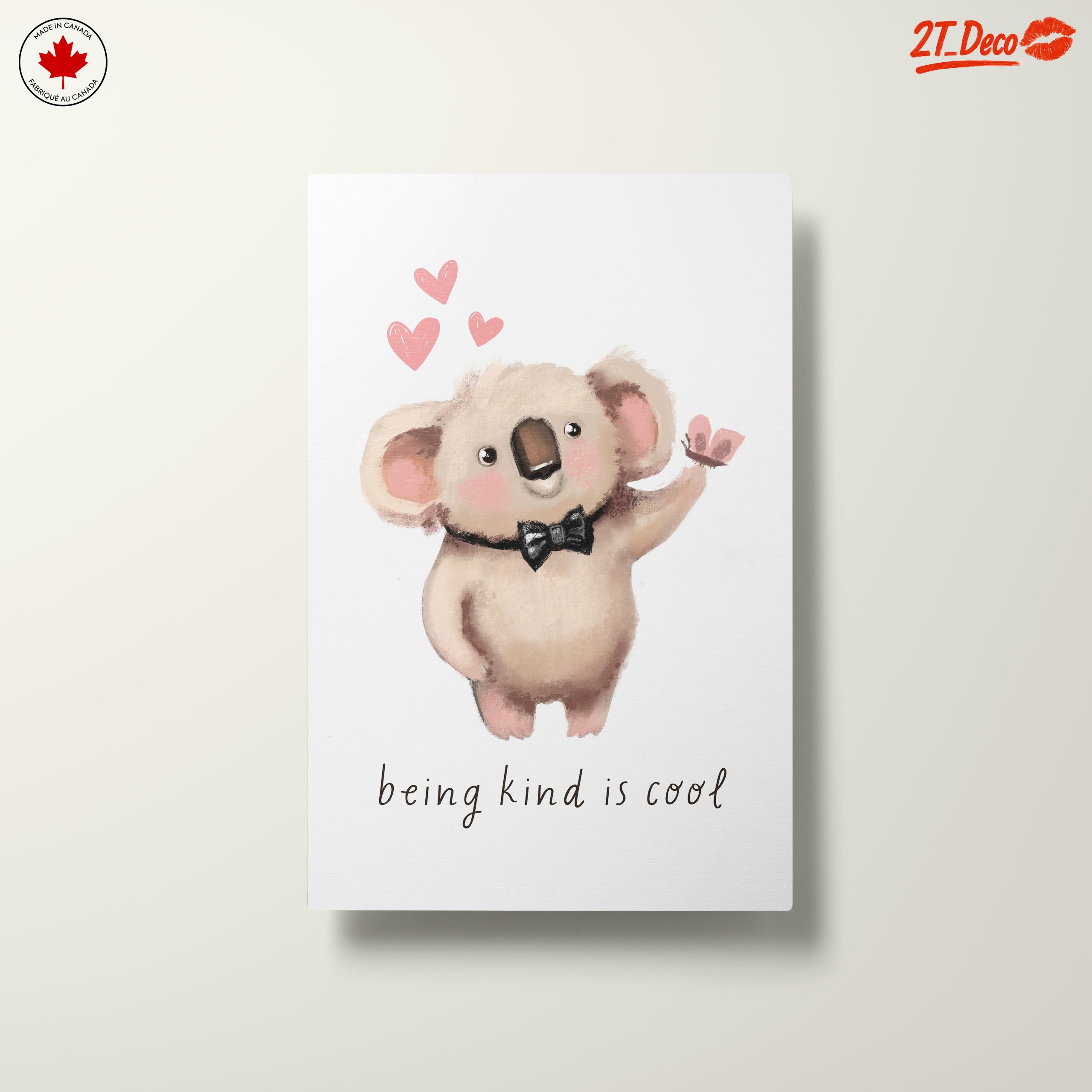 Adorable Koala Character Art with Kind Message - Image 10
