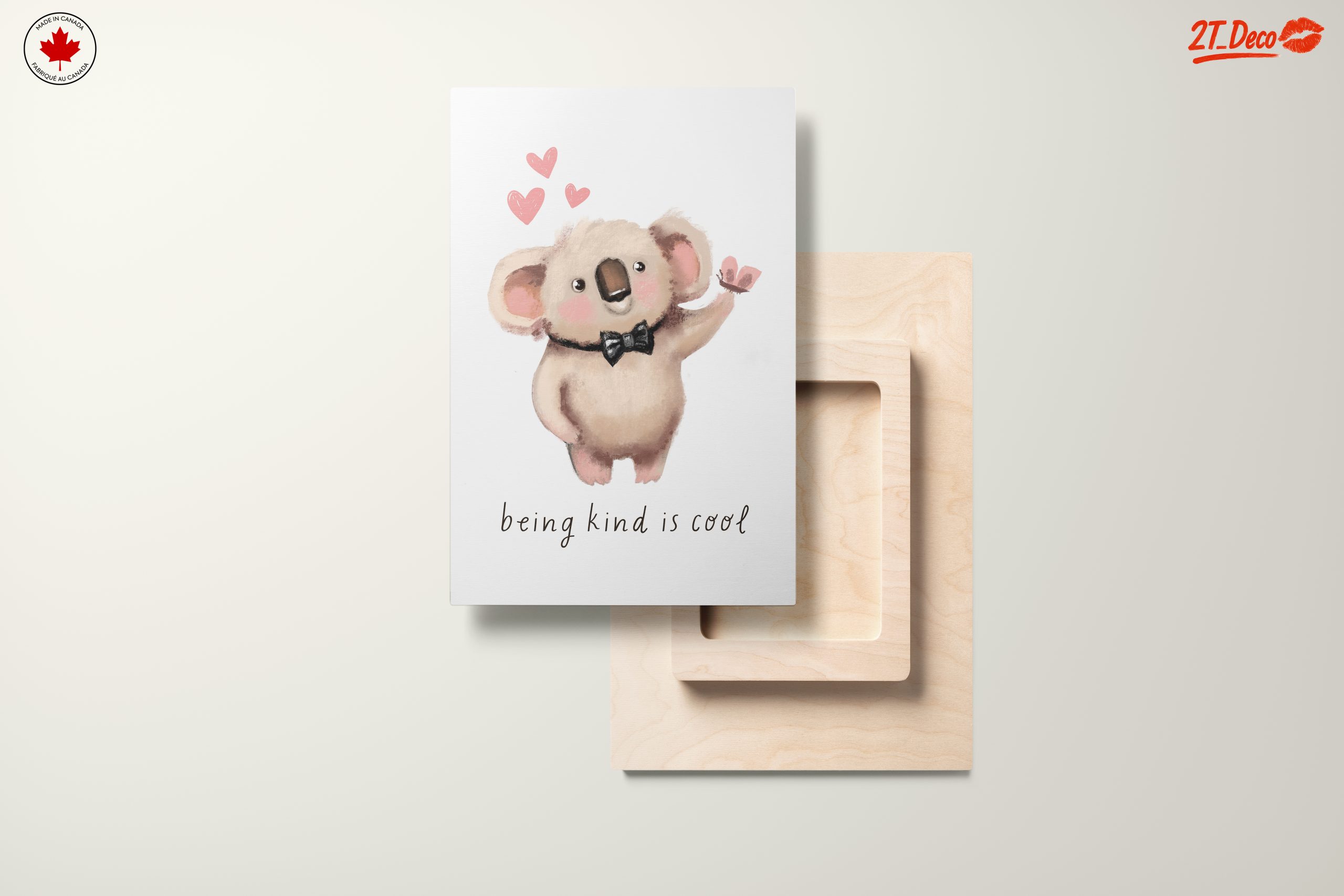 Adorable Koala Character Art with Kind Message - Image 11