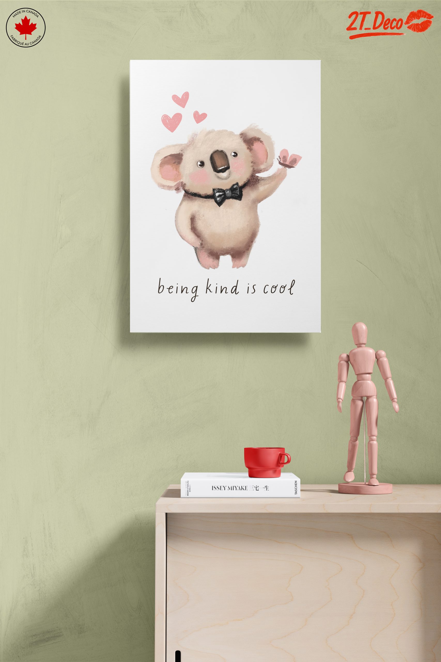 Adorable Koala Character Art with Kind Message - Image 14