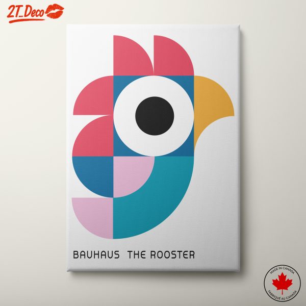 Bauhaus Rooster Geometric Art