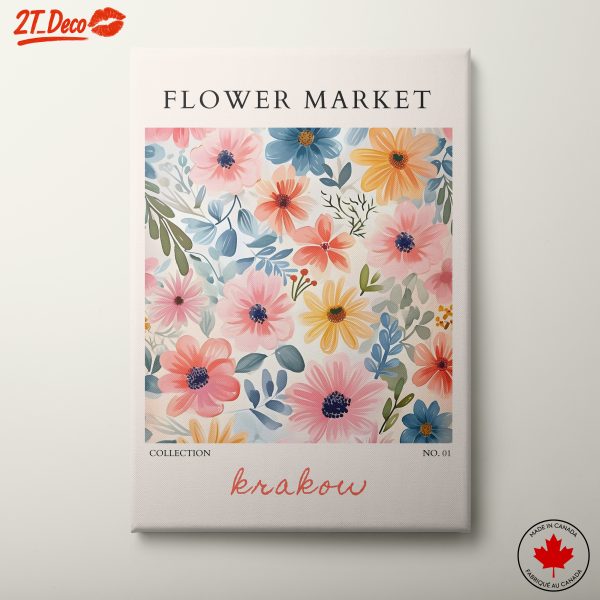 Flower Market Botanical Art for Home Decor 2