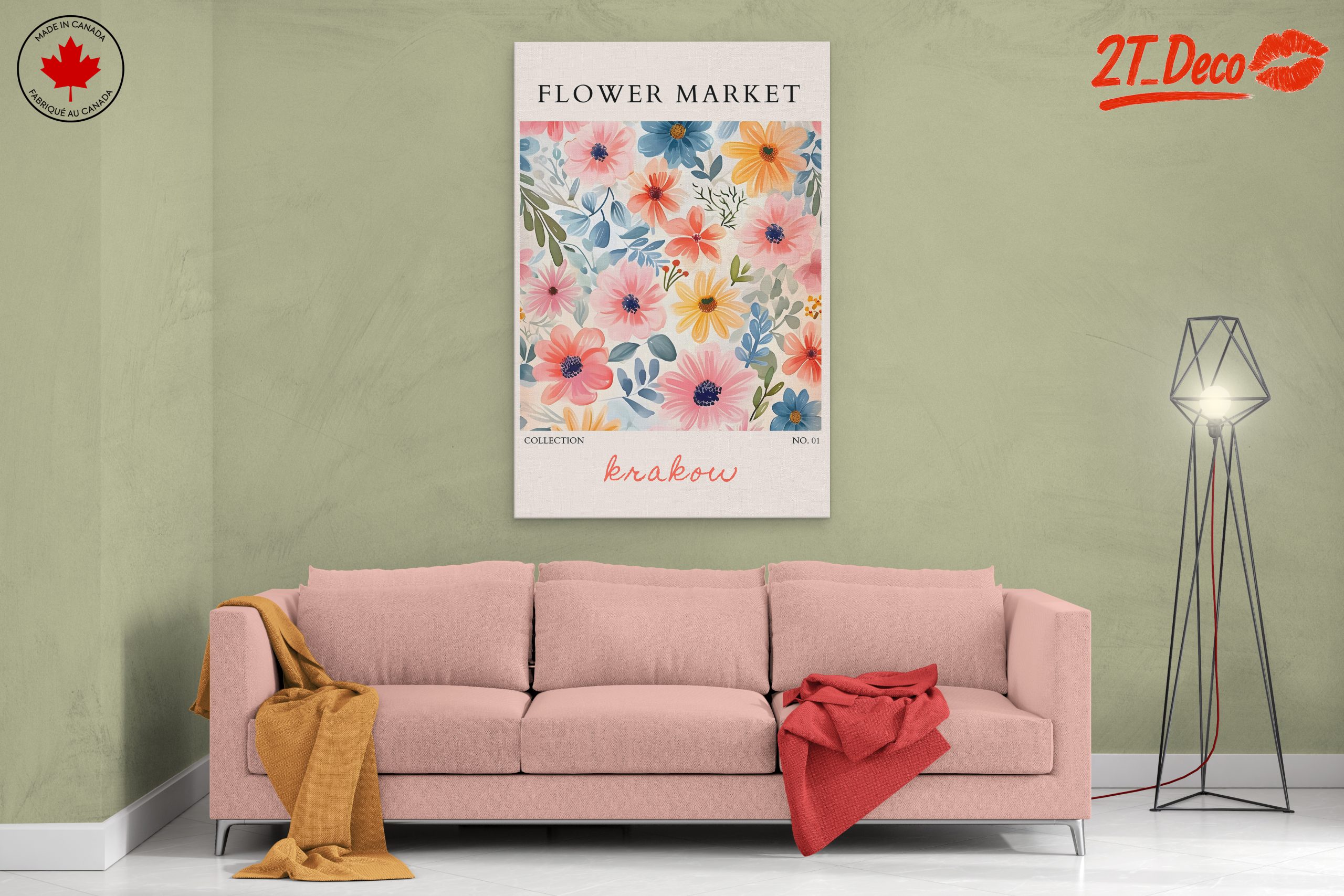 Flower Market Botanical Art for Home Decor 2 - Image 2
