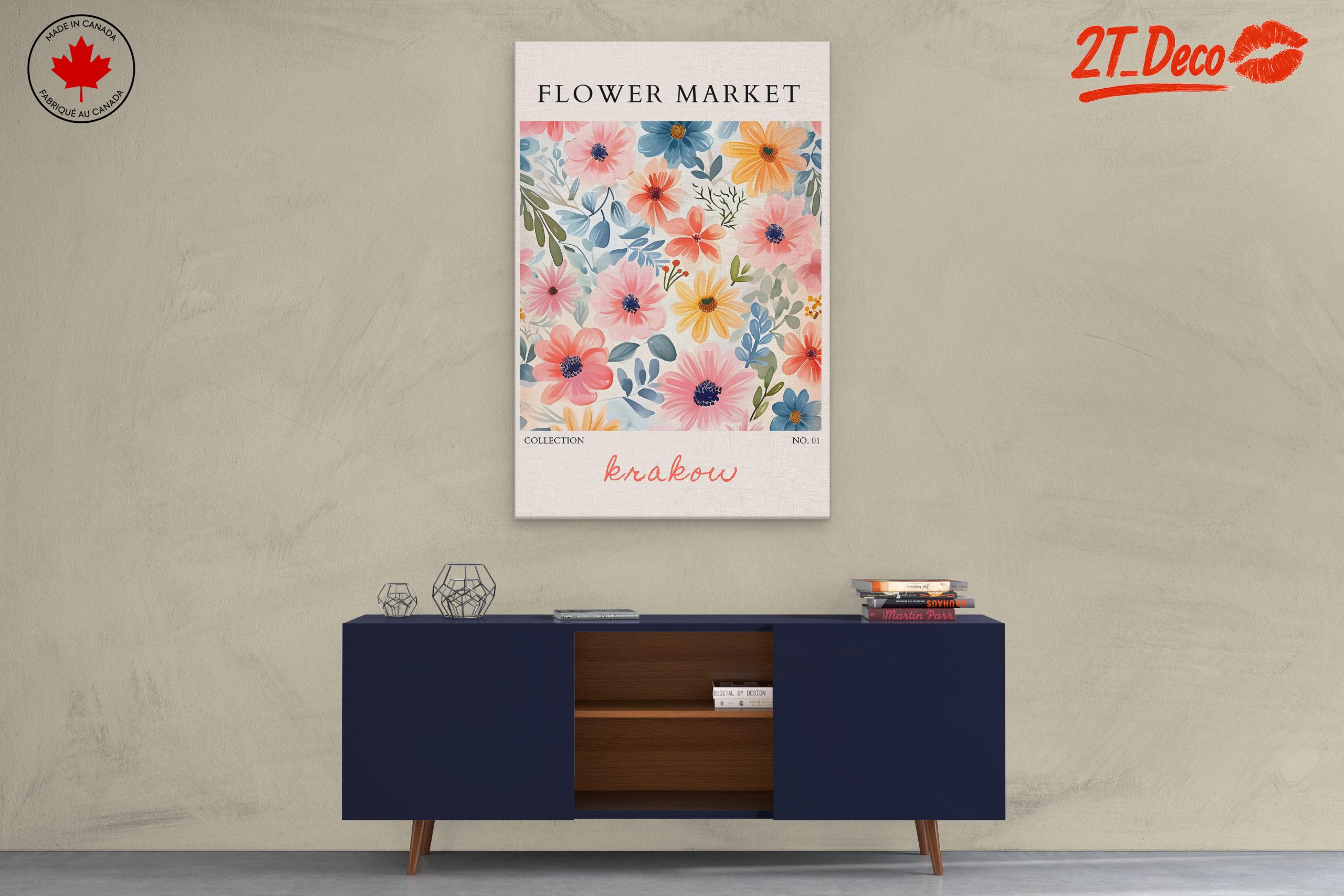 Flower Market Botanical Art for Home Decor 2 - Image 3
