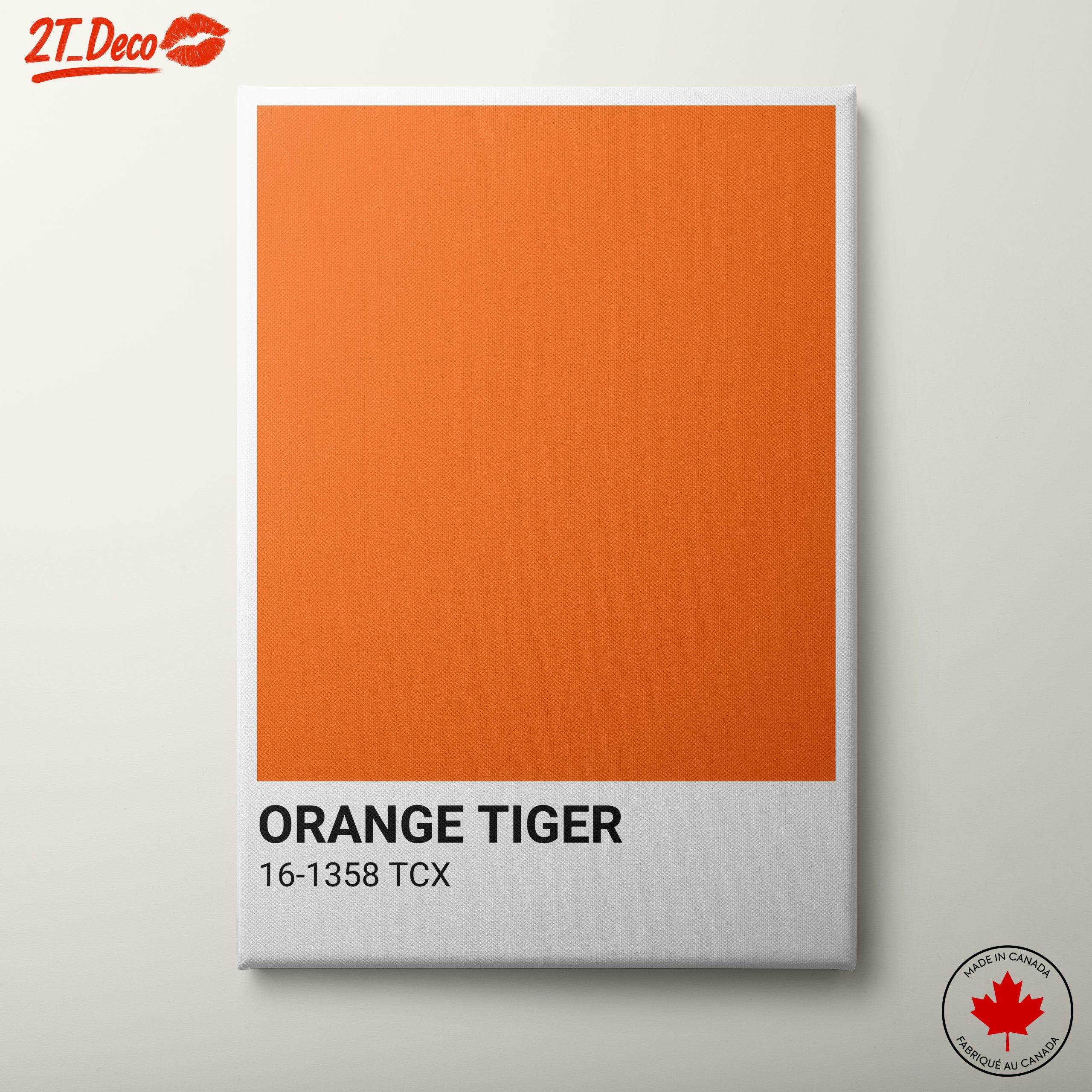 Vibrant Solid Orange Art