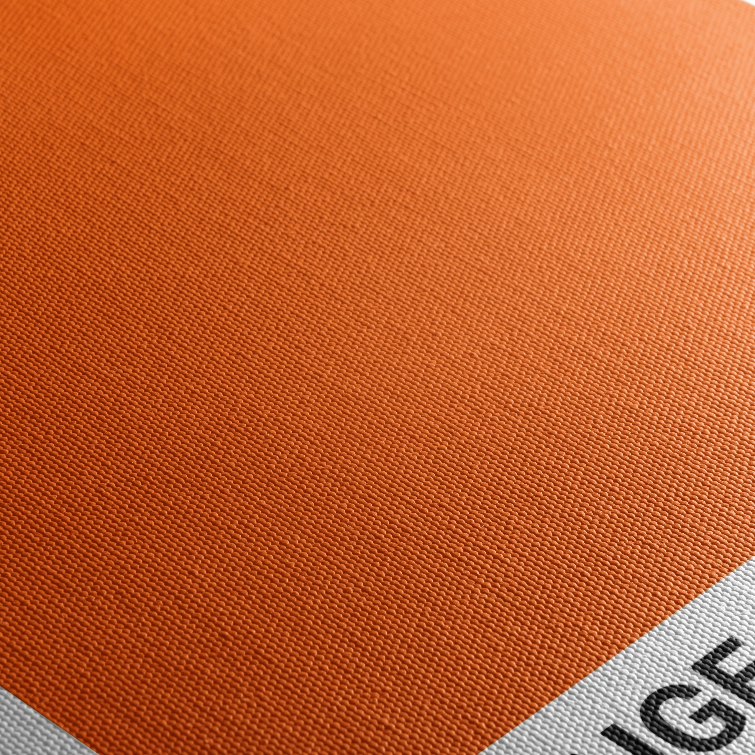 Vibrant Solid Orange Art - Image 5