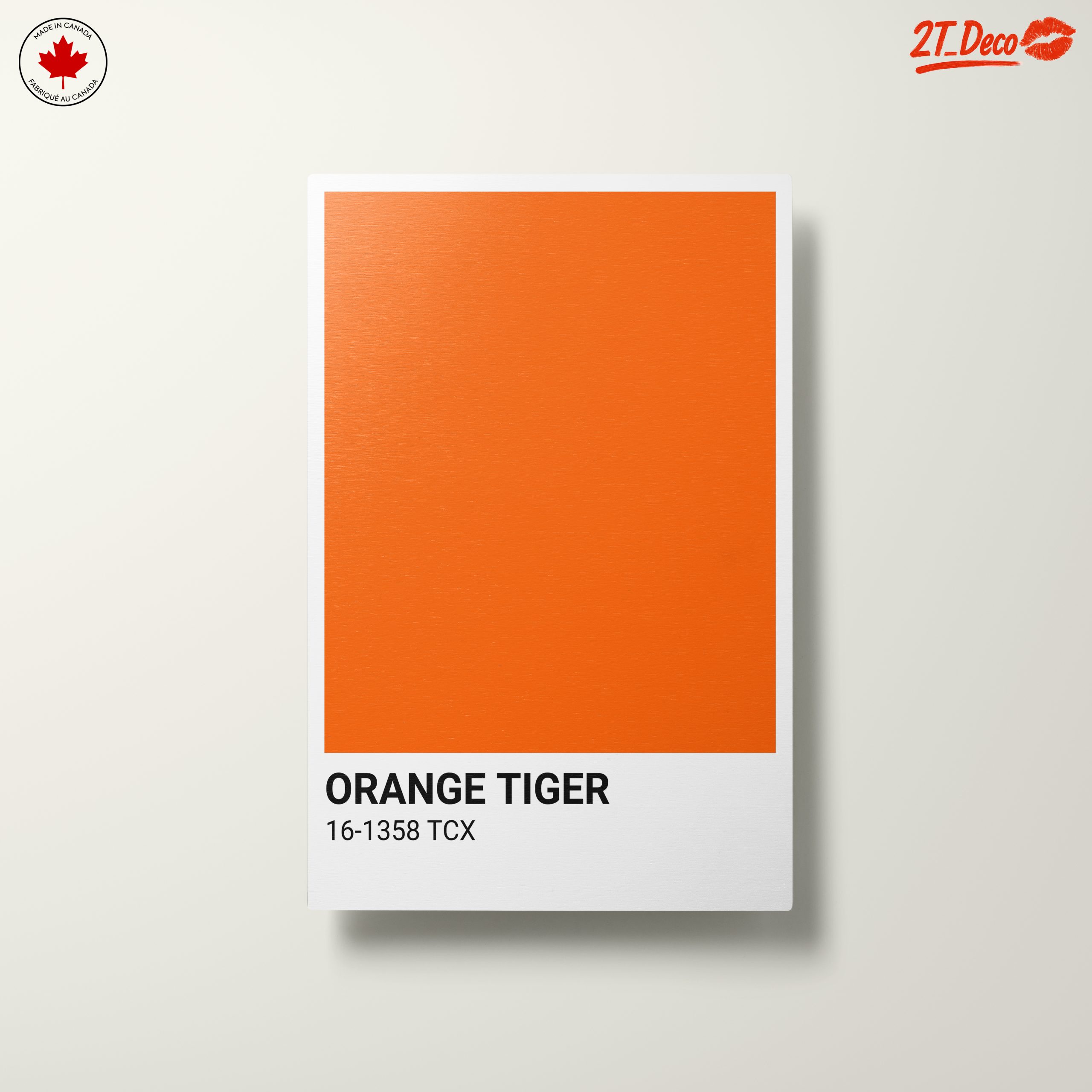 Vibrant Solid Orange Art - Image 10