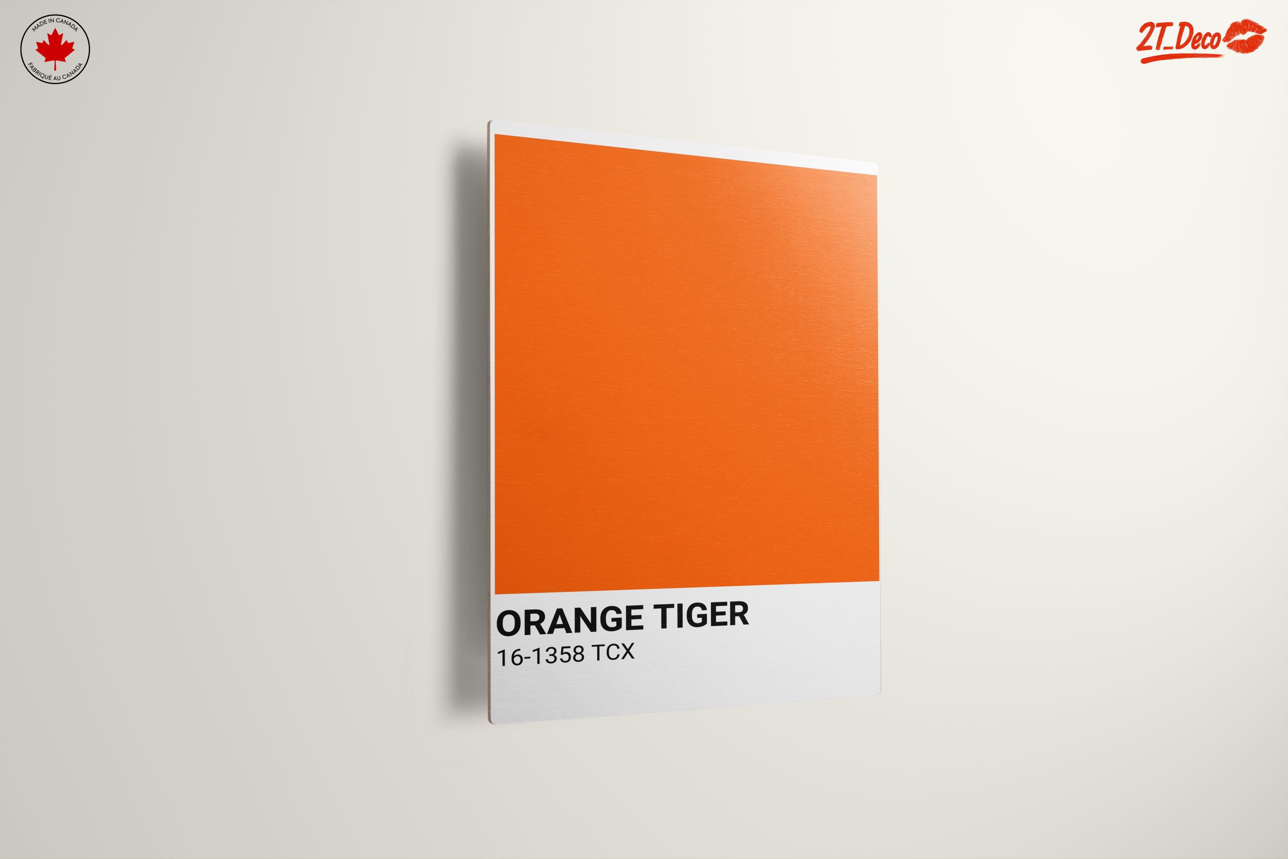 Vibrant Solid Orange Art - Image 13
