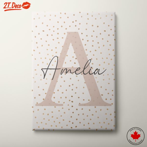 Elegant Abstract Letter Art for Home Decor