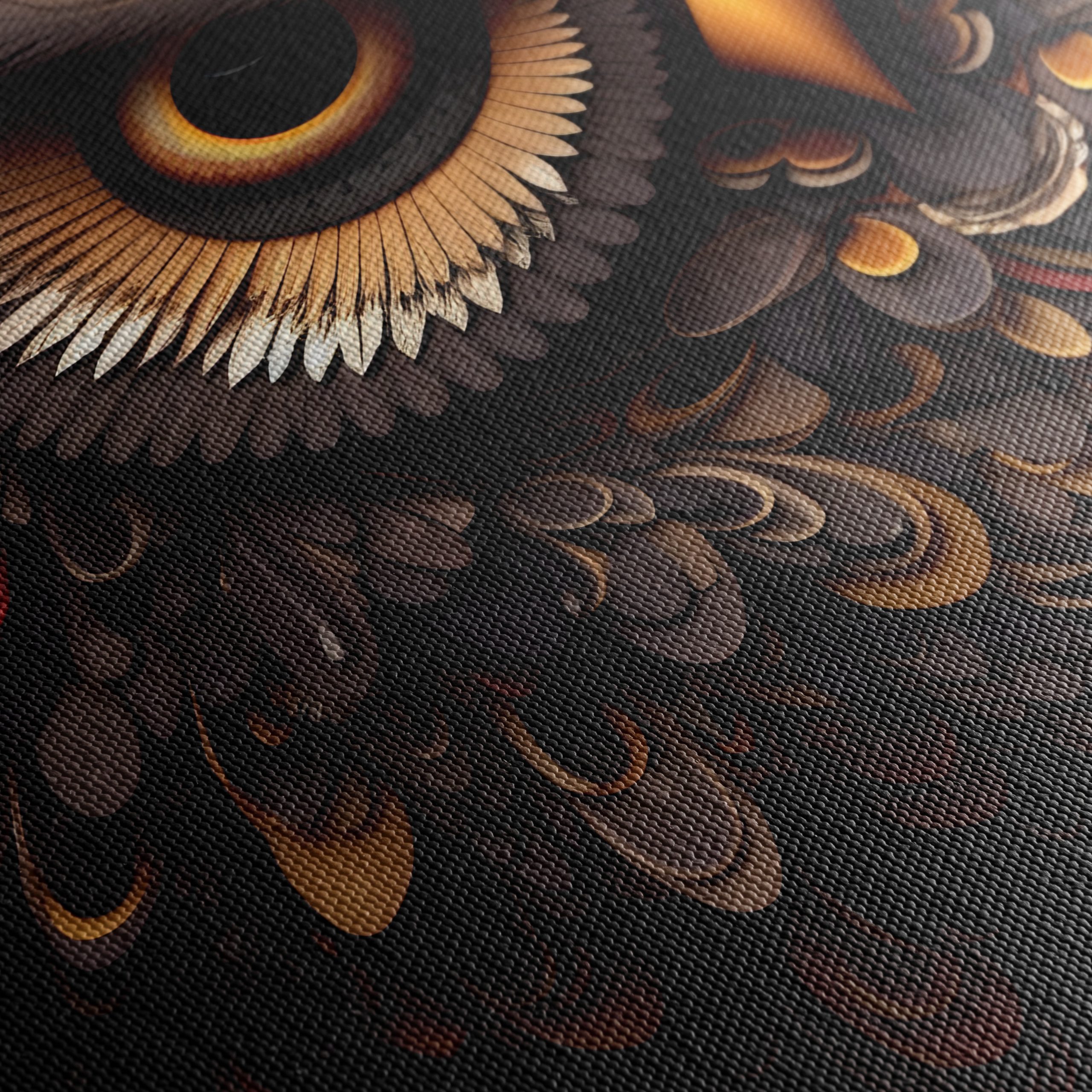 Stylized Owl Artwork with Intricate Details - Image 5