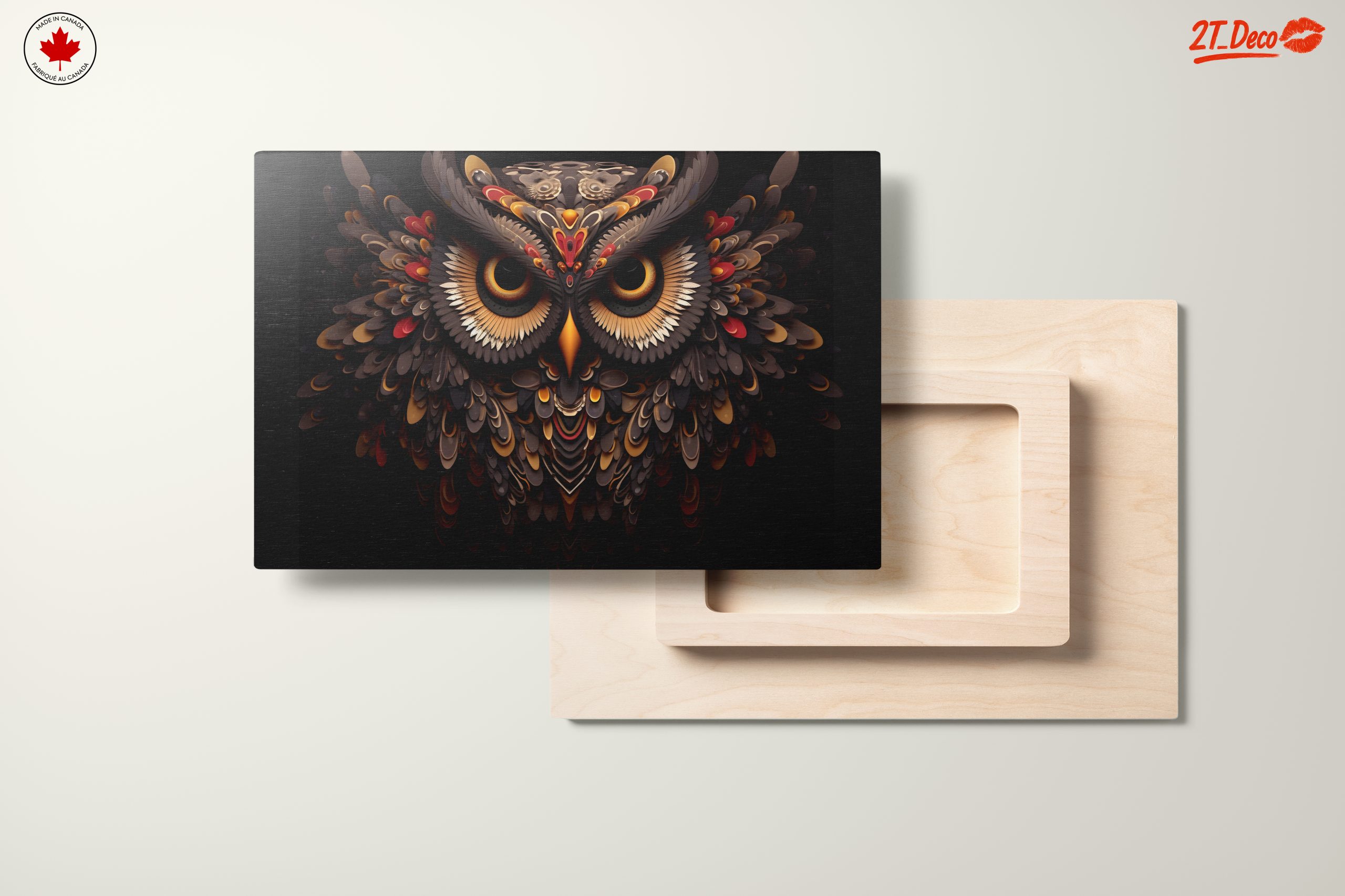 Stylized Owl Artwork with Intricate Details - Image 11