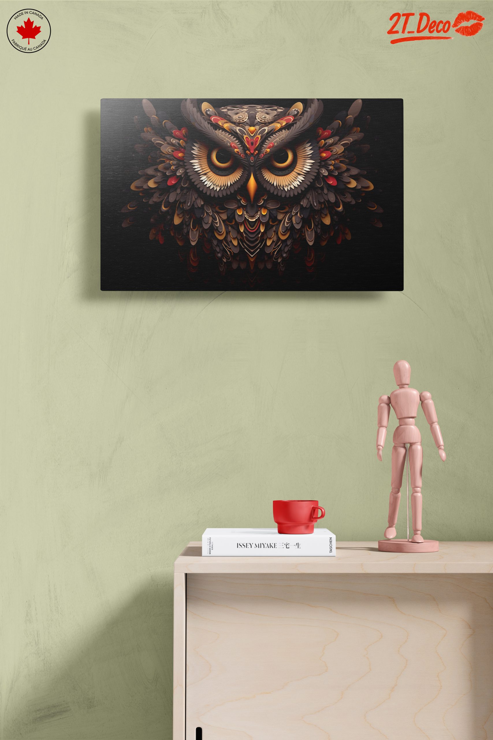 Stylized Owl Artwork with Intricate Details - Image 14