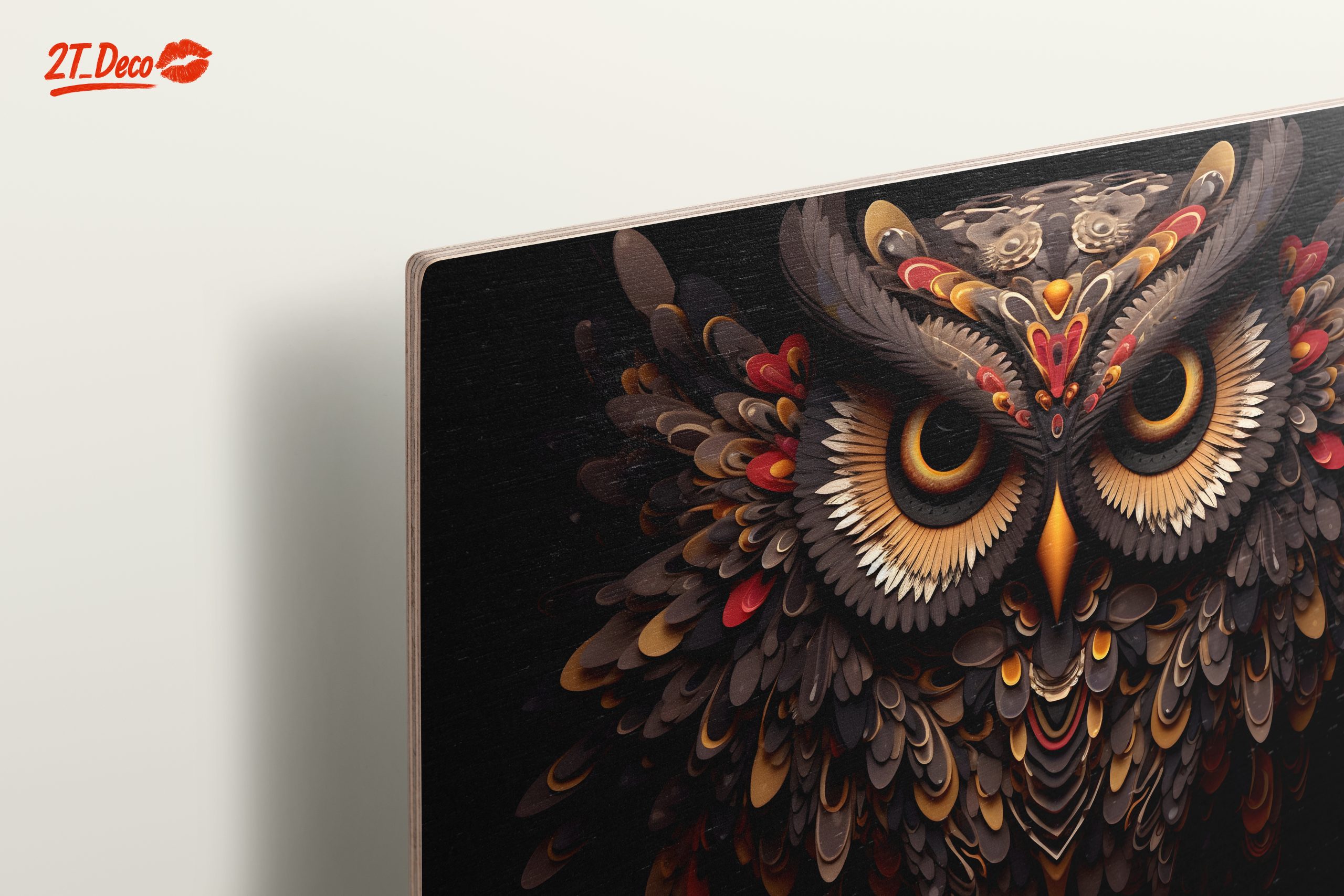 Stylized Owl Artwork with Intricate Details - Image 15