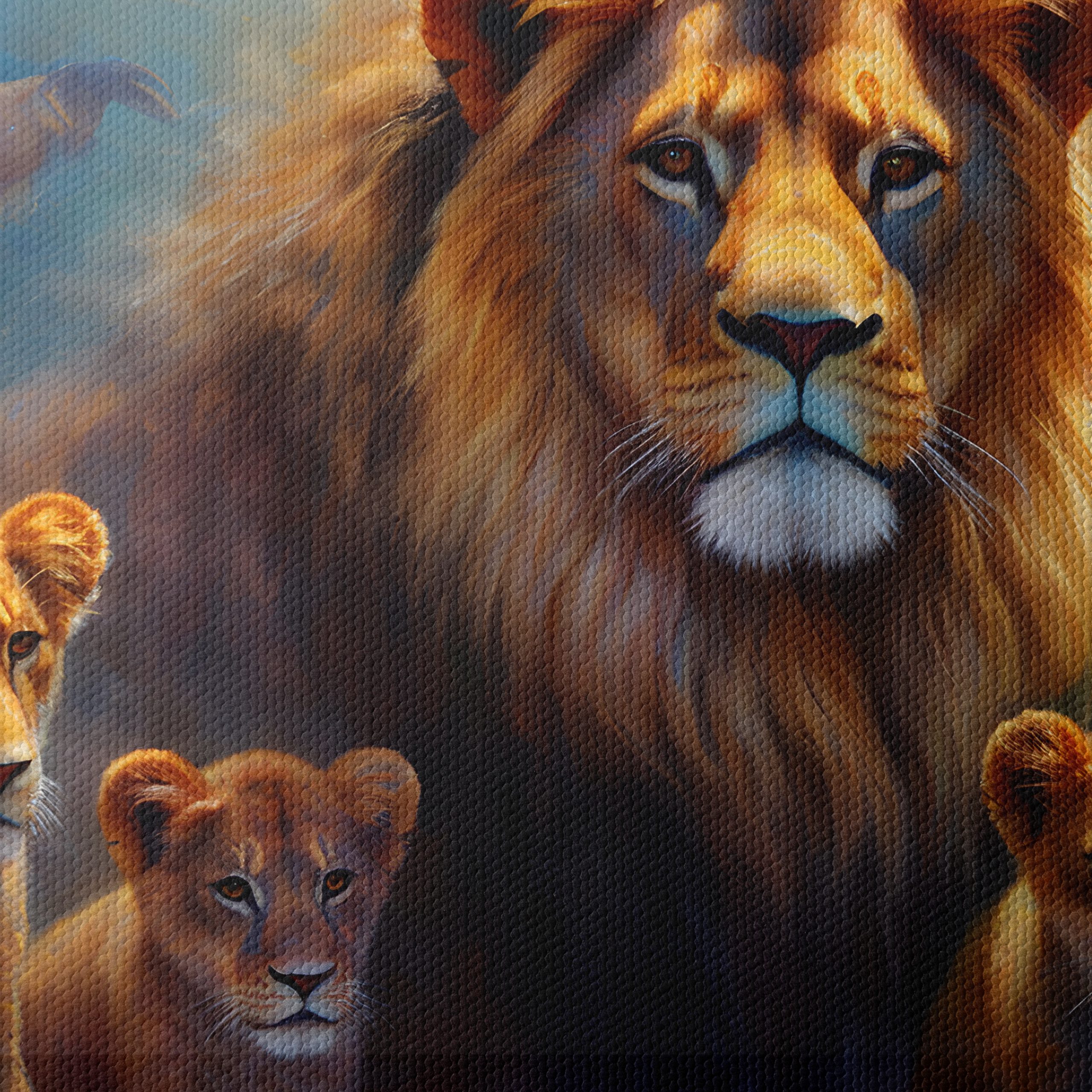 Majestic Lions and Their Cubs in Nature - Image 4