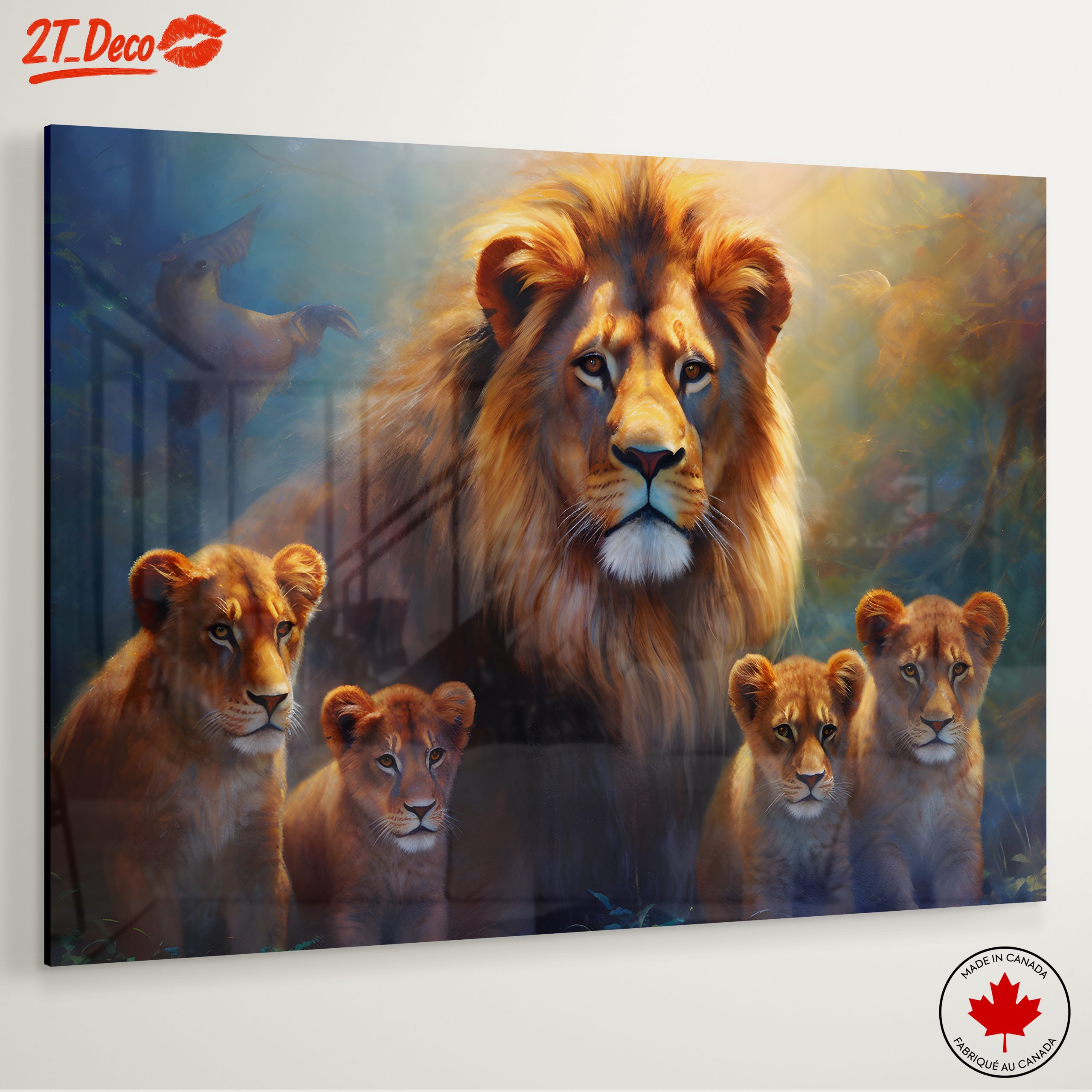 Majestic Lions and Their Cubs in Nature - Image 6