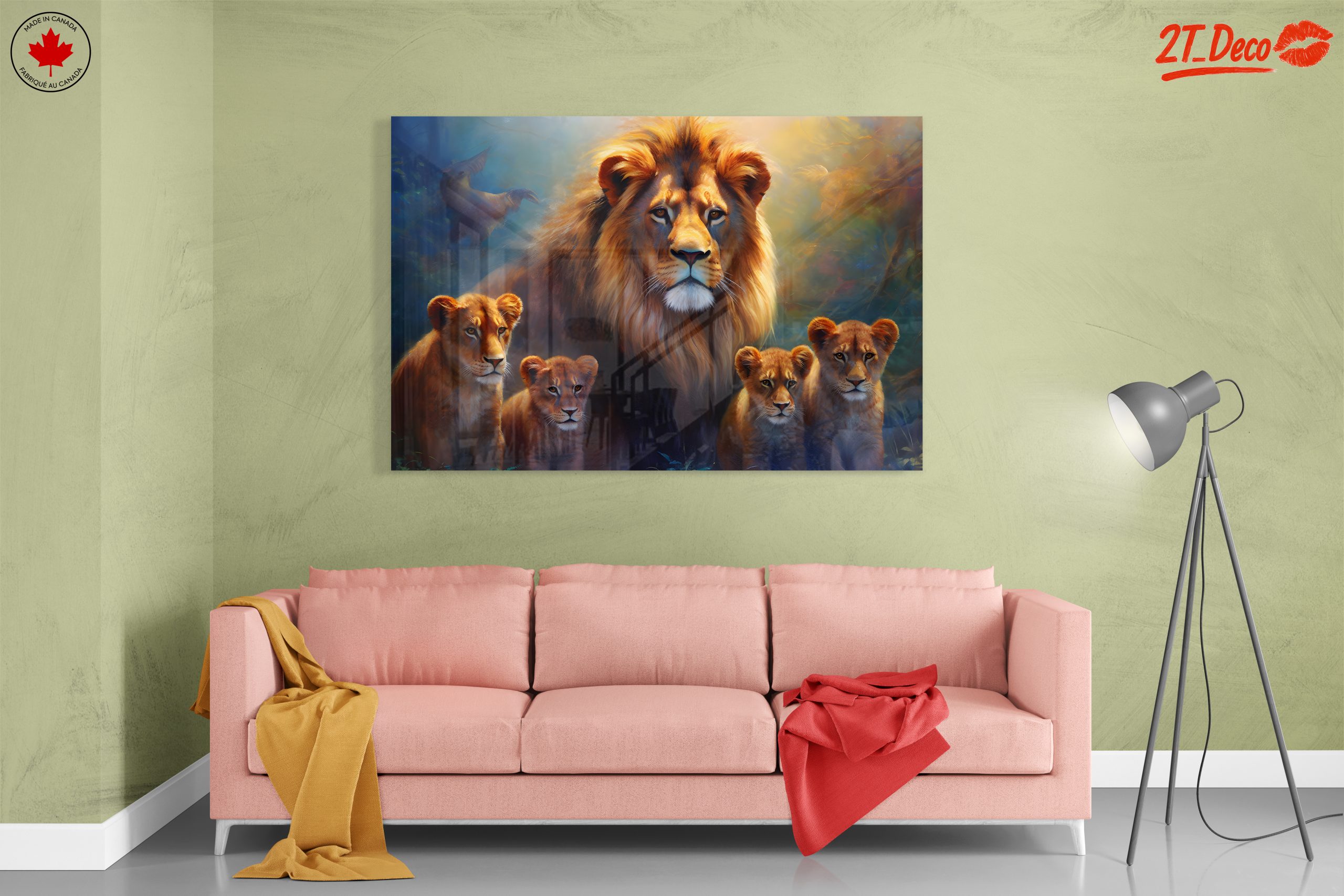 Majestic Lions and Their Cubs in Nature - Image 7