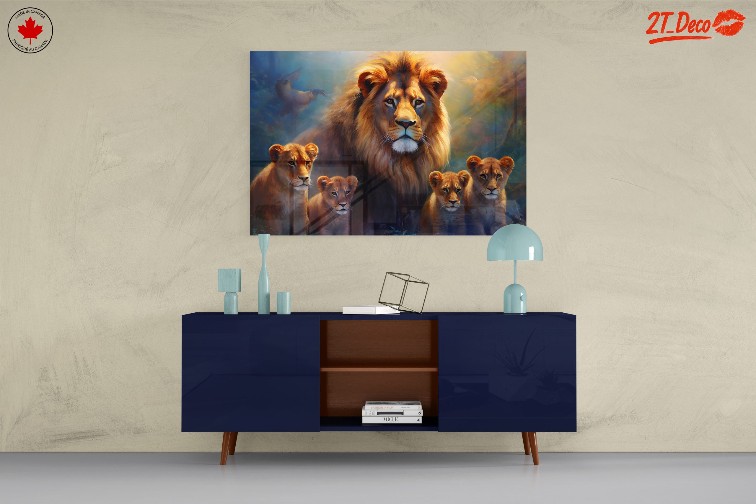 Majestic Lions and Their Cubs in Nature - Image 8