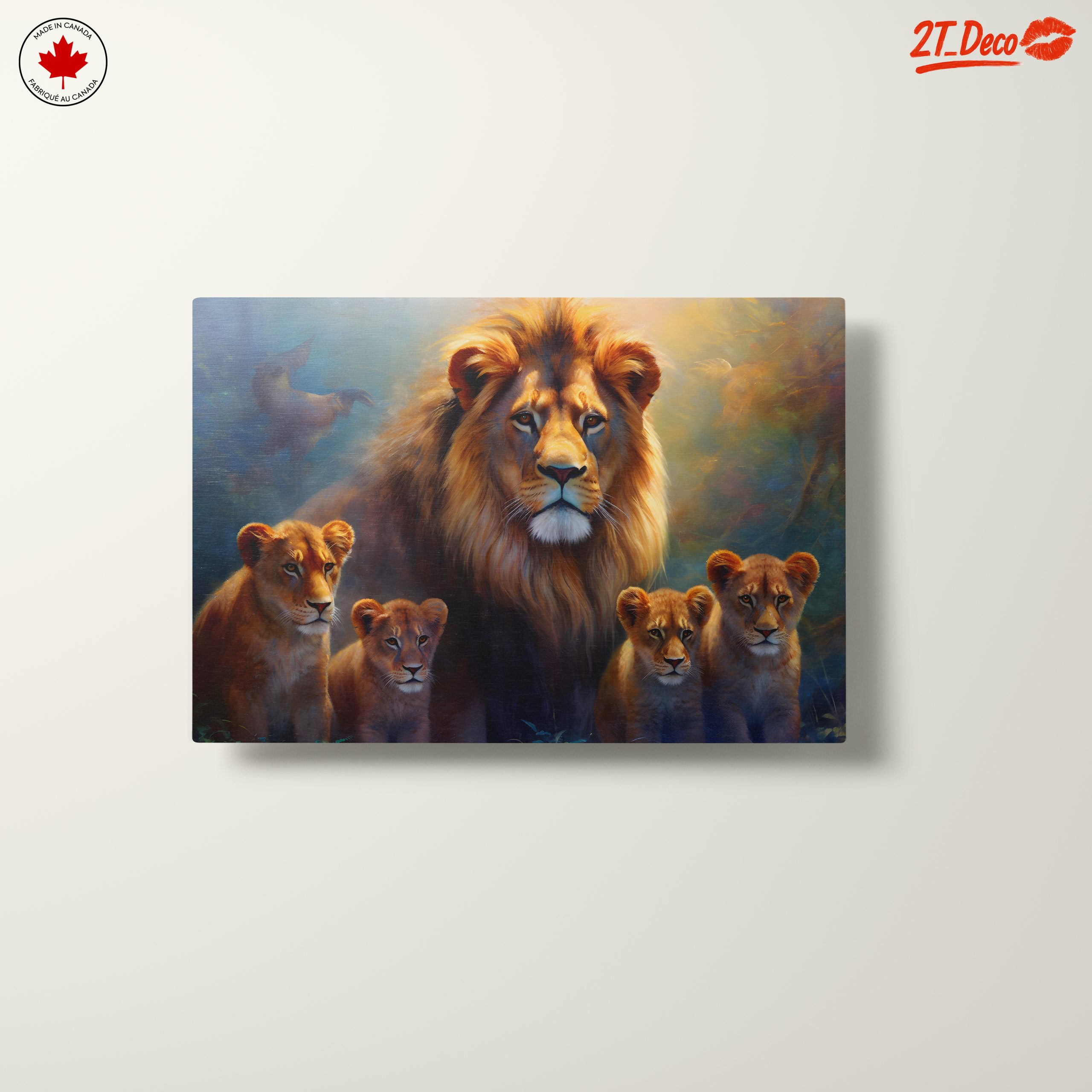 Majestic Lions and Their Cubs in Nature - Image 10
