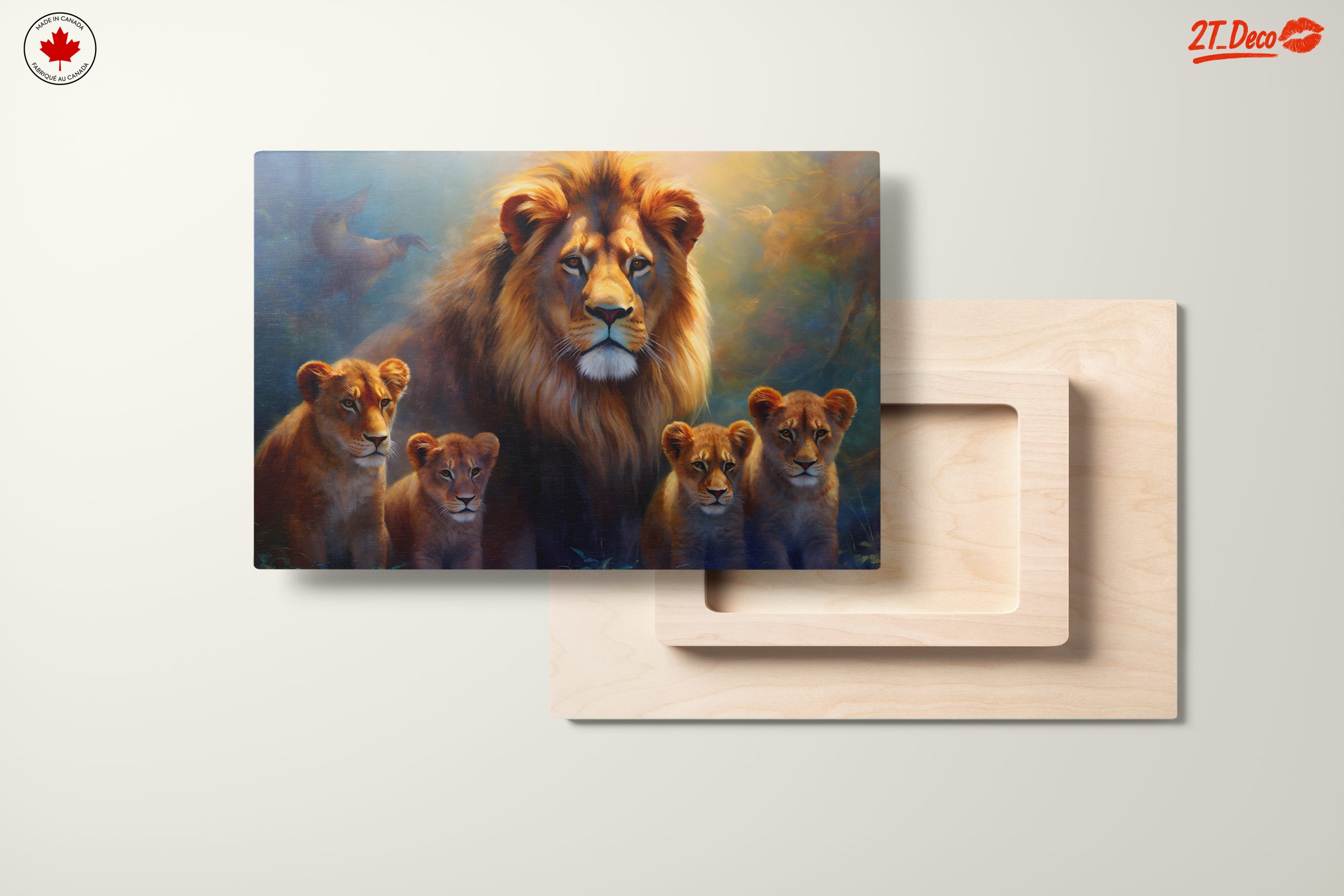 Majestic Lions and Their Cubs in Nature - Image 11