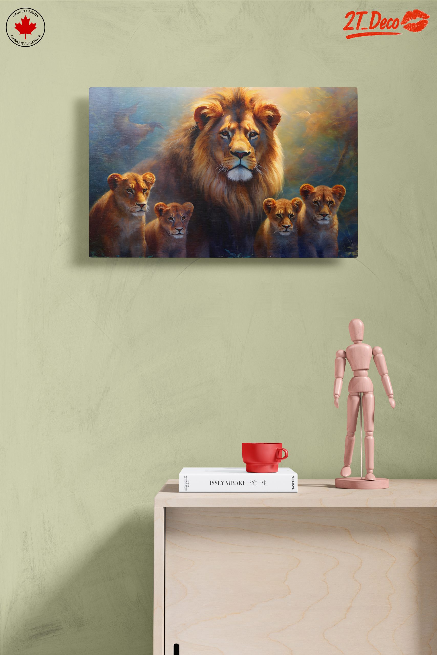 Majestic Lions and Their Cubs in Nature - Image 14