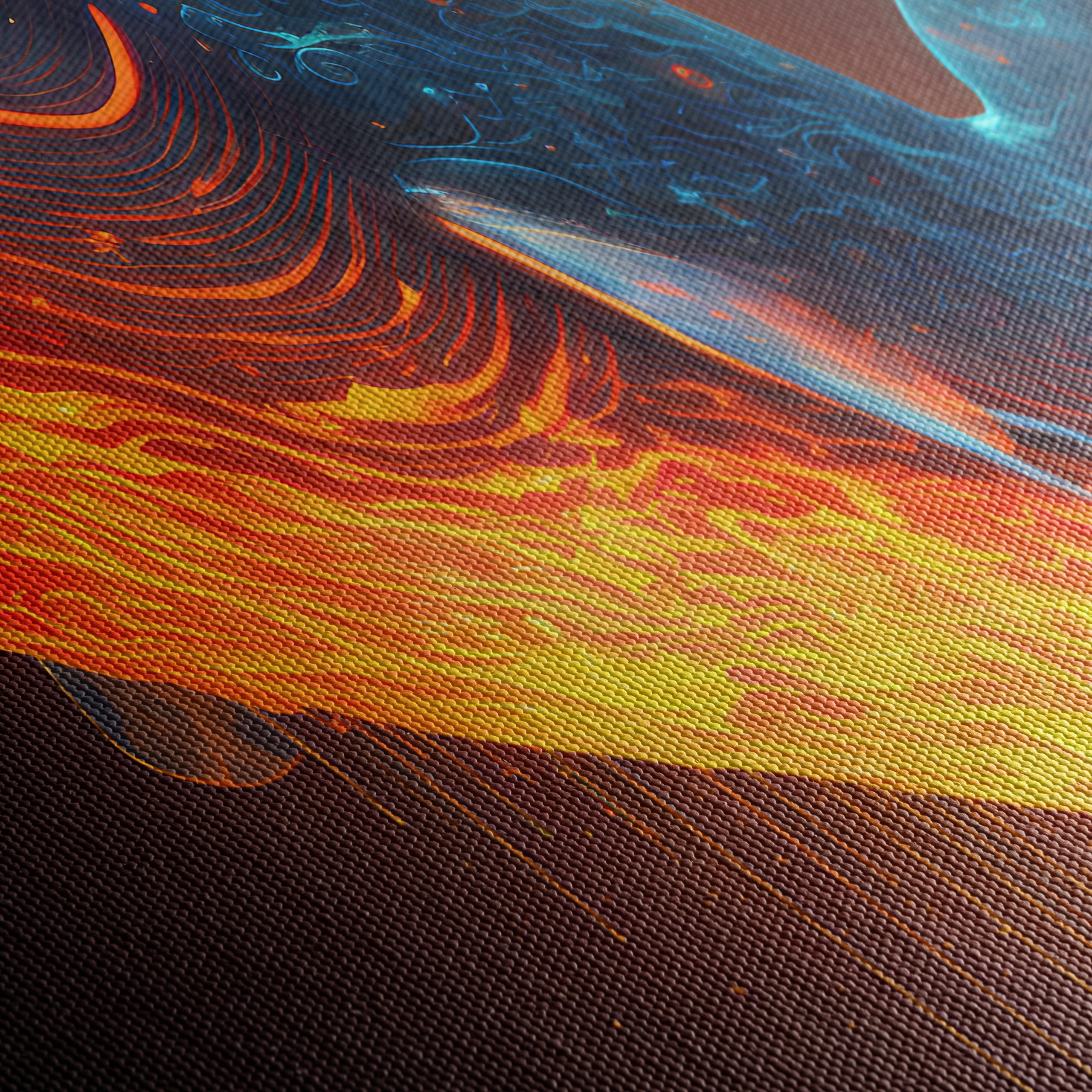 Vibrant Dynamic Aquatic Whale Art - Image 5