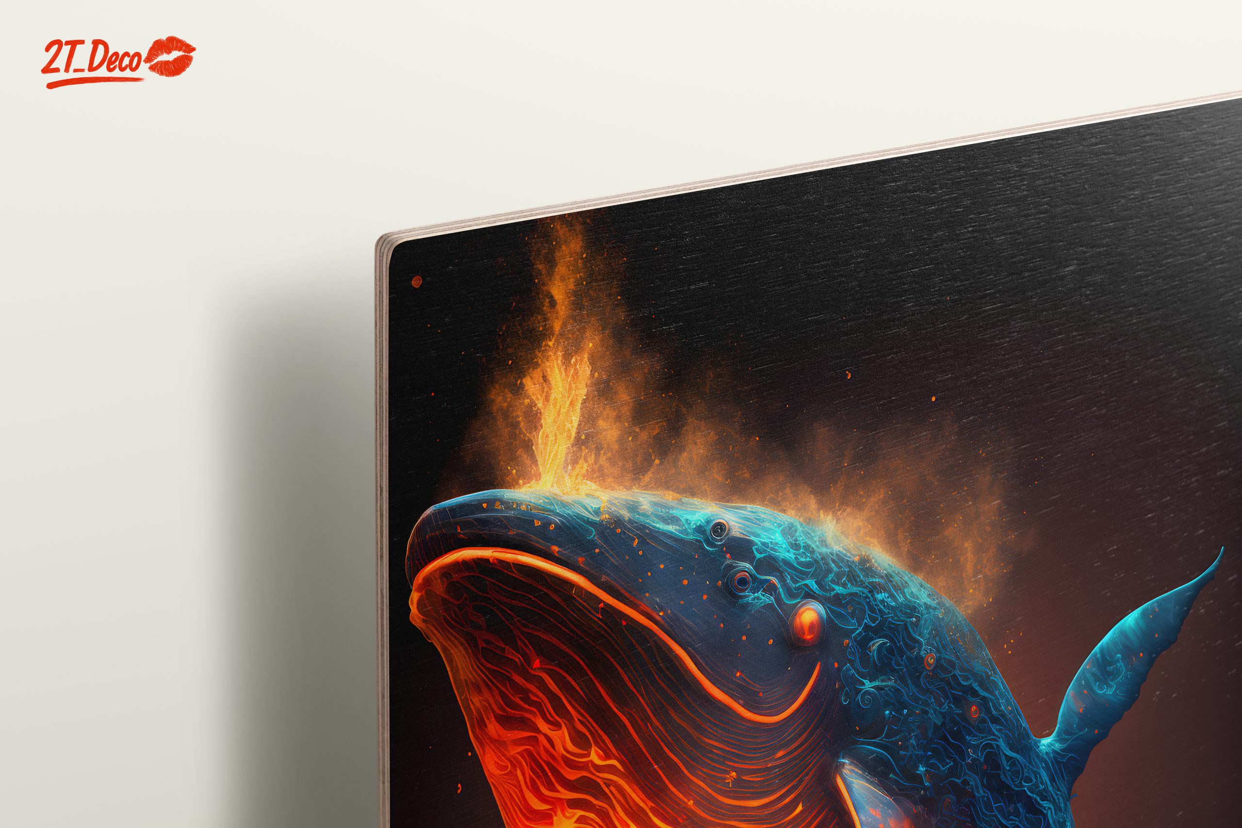 Vibrant Dynamic Aquatic Whale Art - Image 15