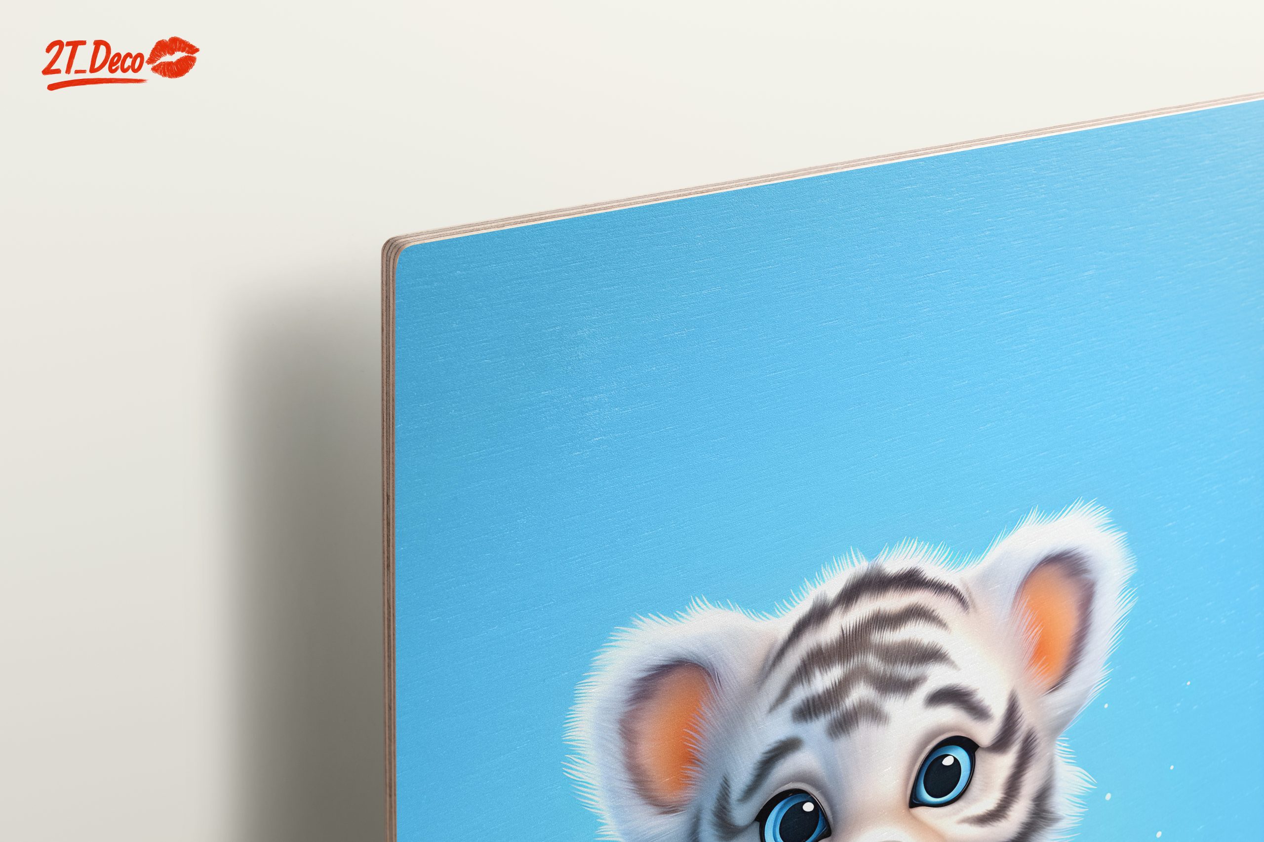 Playful White Tiger Illustration Art - Image 15