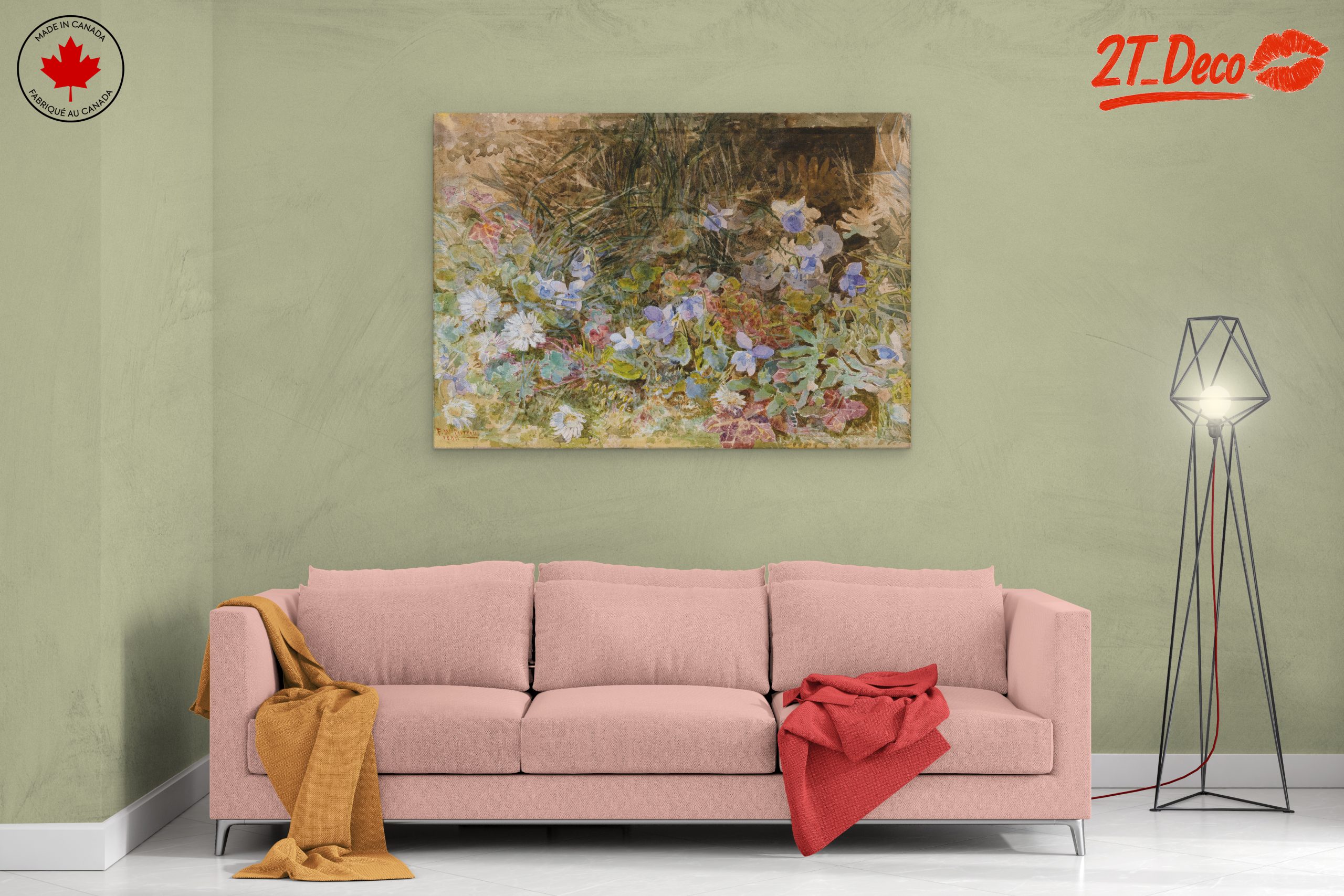 Vibrant Floral Arrangement in Watercolor - Image 2