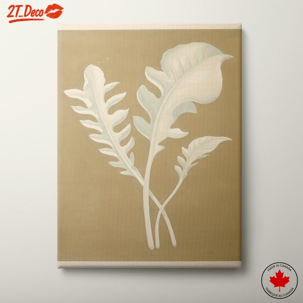 Stylized Botanical Art Featuring Unique Leaves
