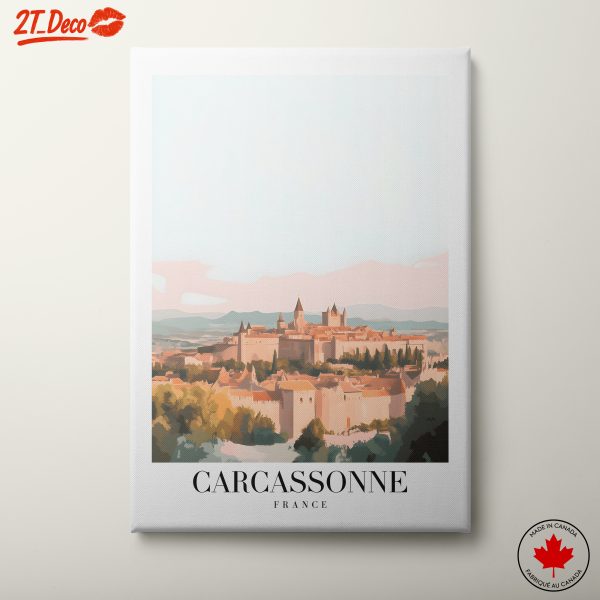 Carcassonne Cityscape Art