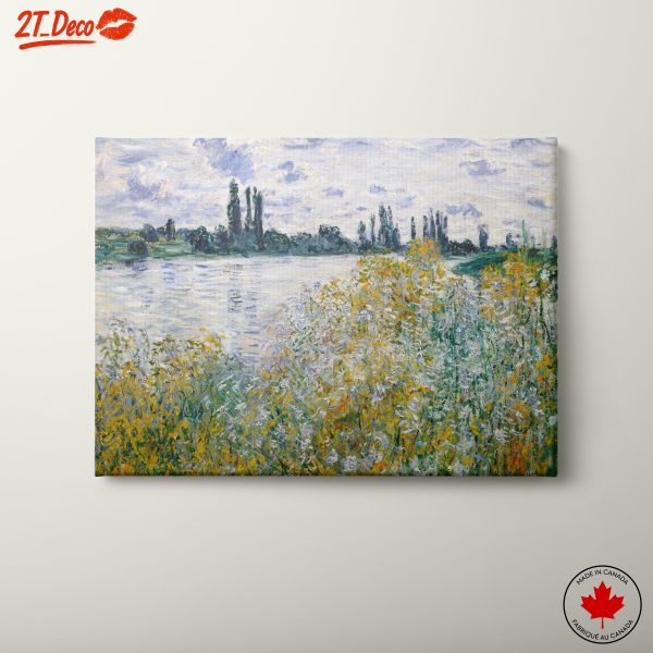 Tranquil Watercolor Landscape of a River