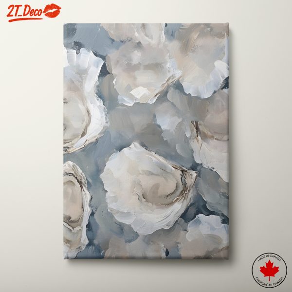 Abstract Oyster Shells Art