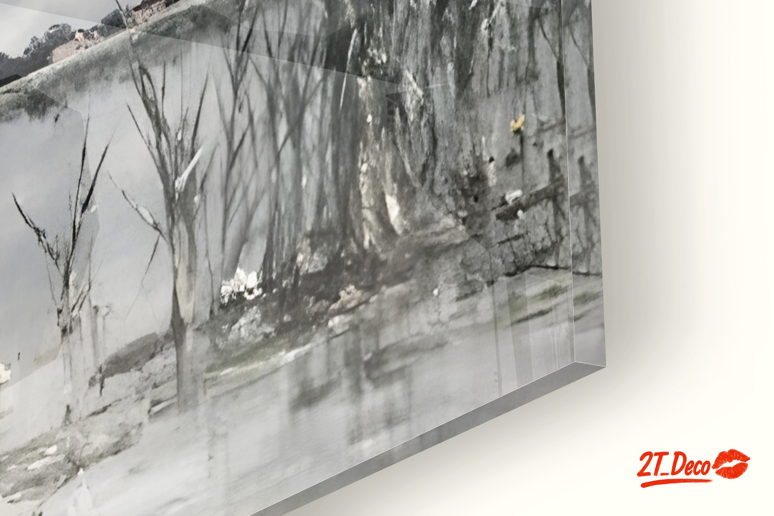 Serene Nature Landscape with Fisherman - Image 9