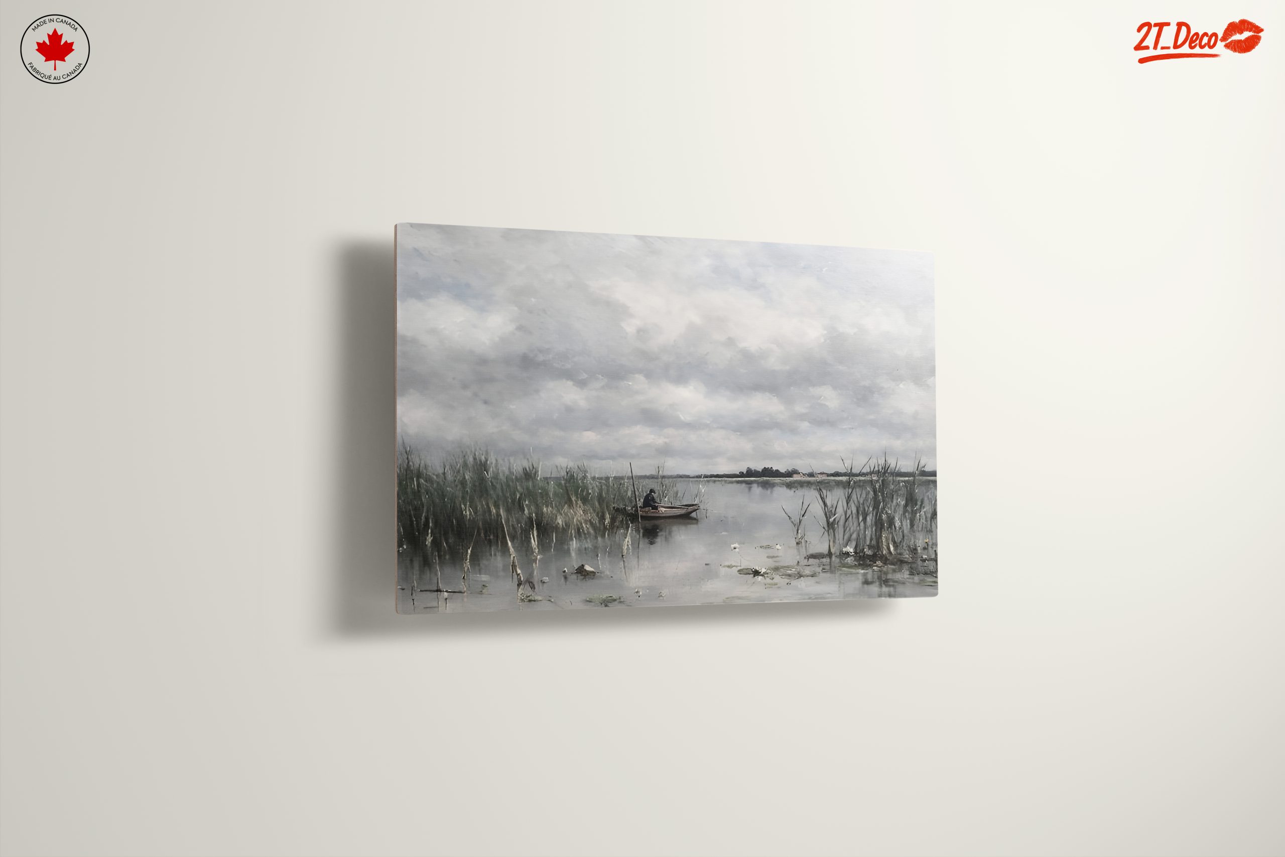 Serene Nature Landscape with Fisherman - Image 13