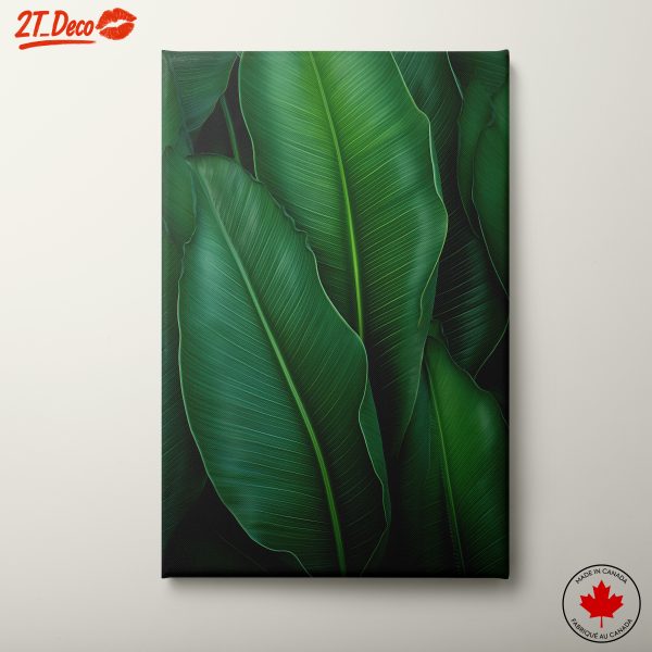 Lush Green Leaf Botanical Art