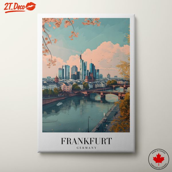 Frankfurt Skyline Cityscape Wall Art