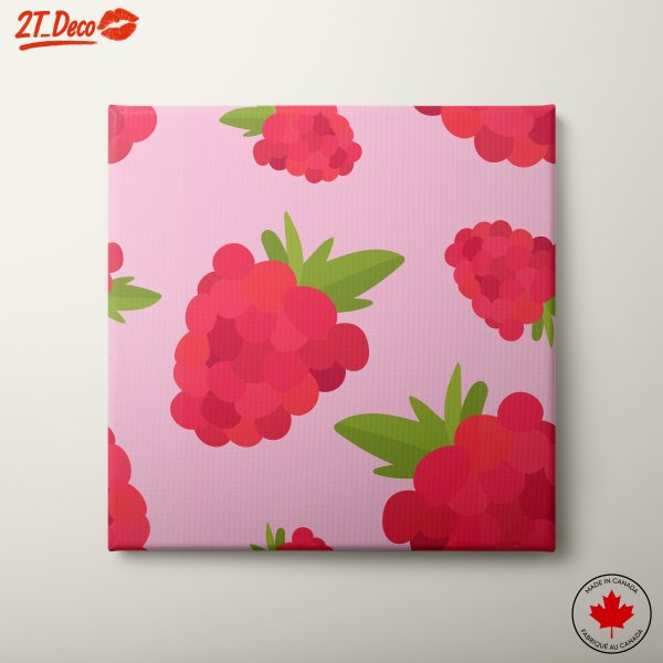 Vibrant Raspberry Abstract Art