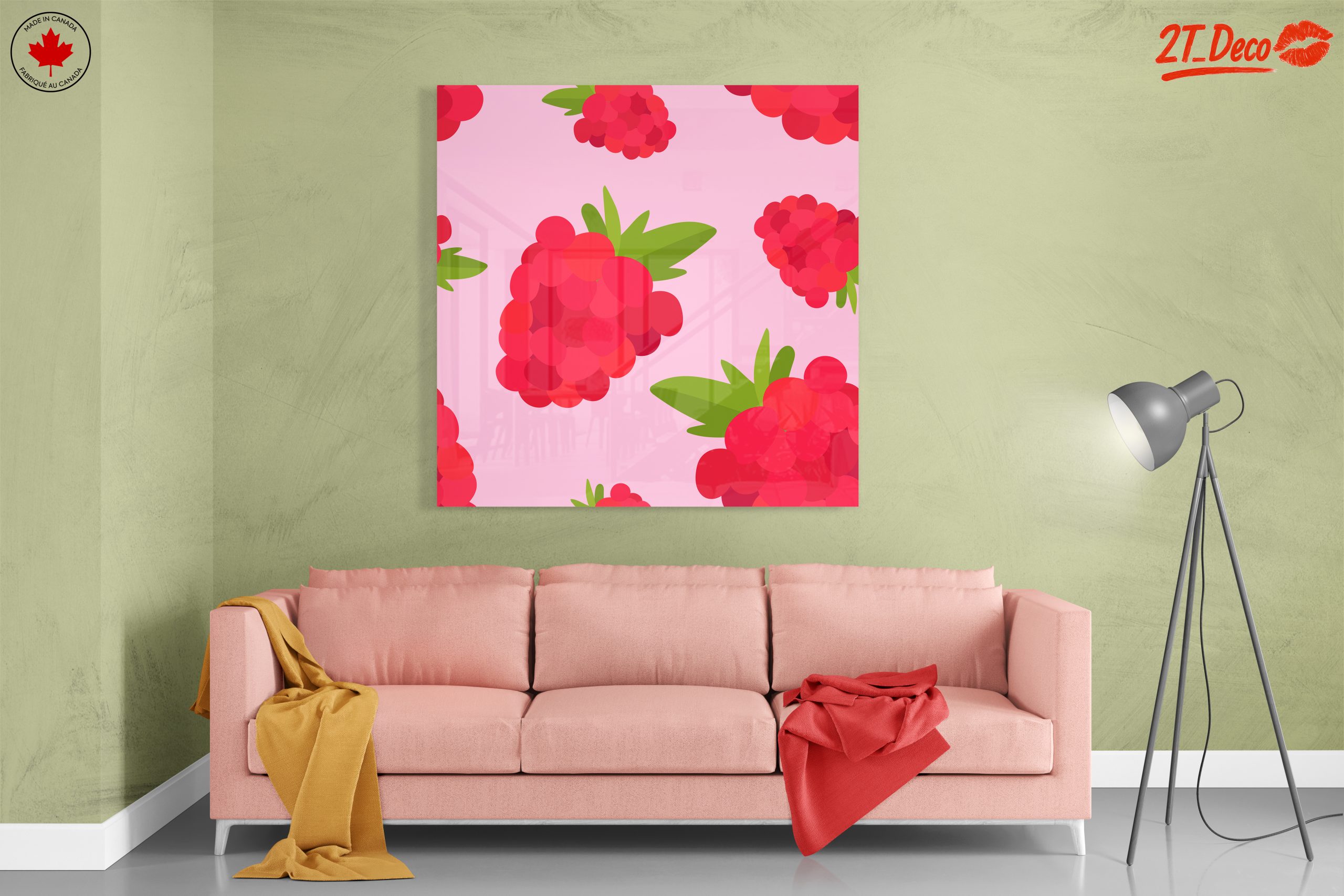 Vibrant Raspberry Abstract Art - Image 7