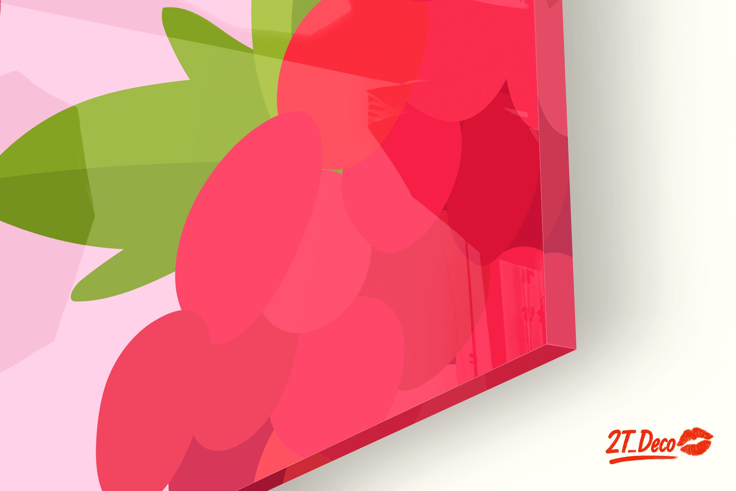 Vibrant Raspberry Abstract Art - Image 9