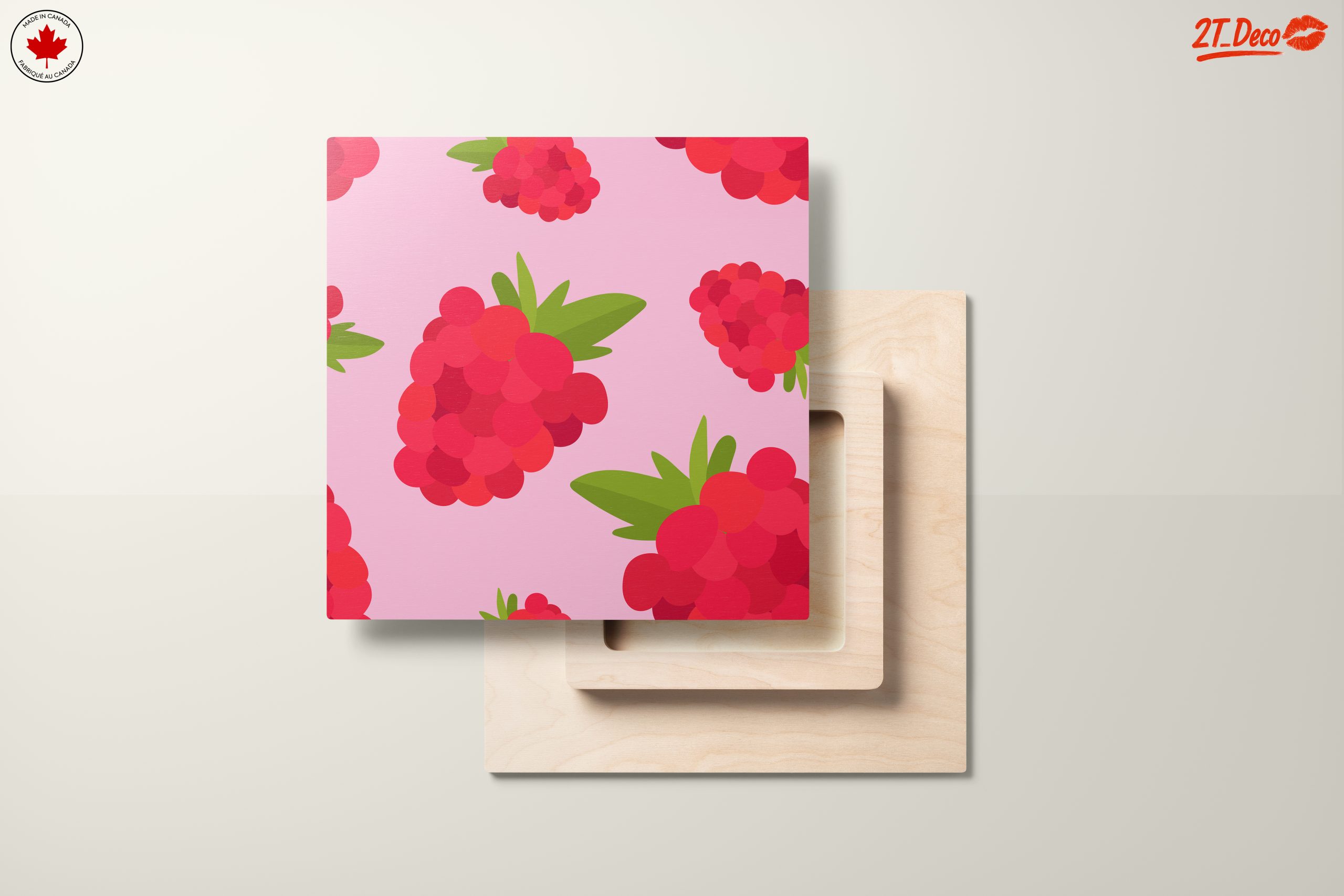 Vibrant Raspberry Abstract Art - Image 11