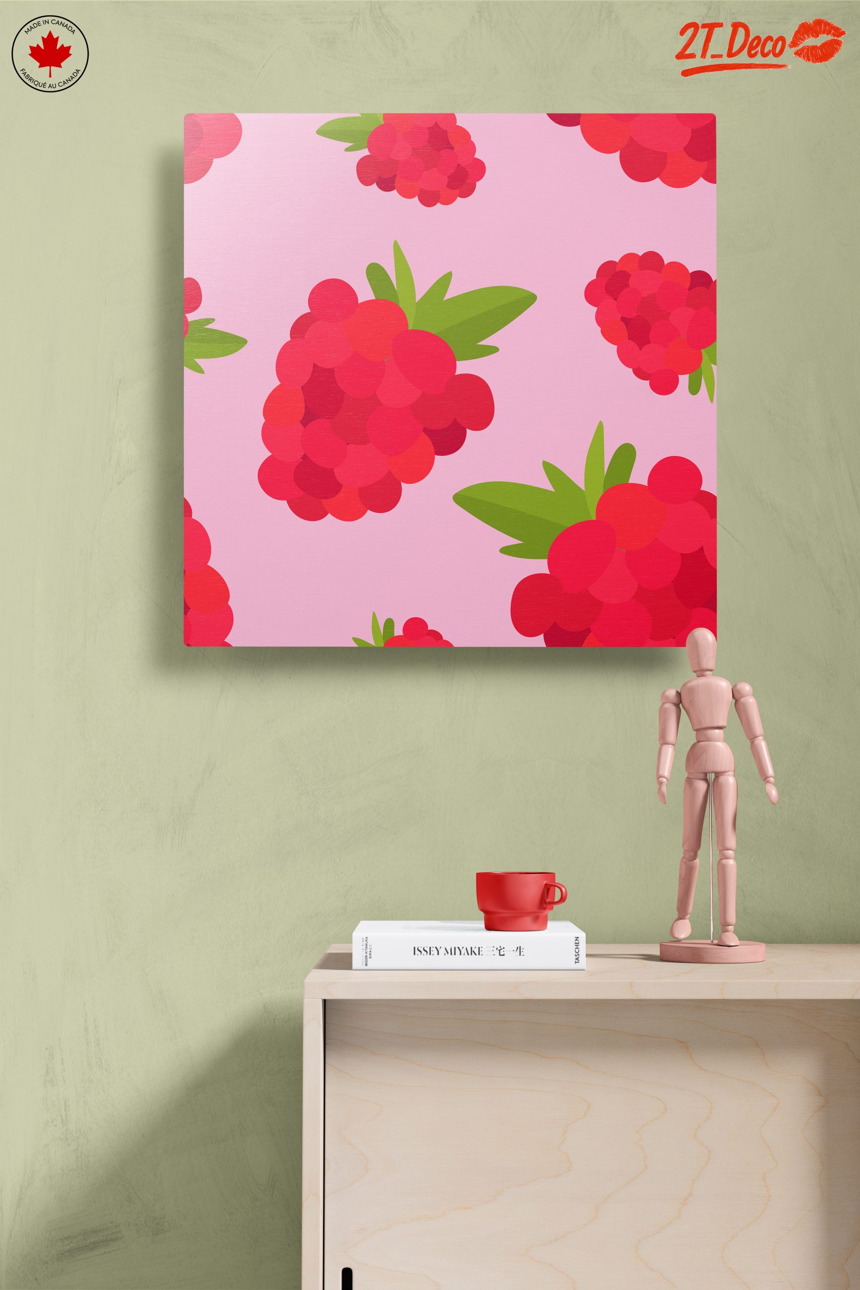 Vibrant Raspberry Abstract Art - Image 14