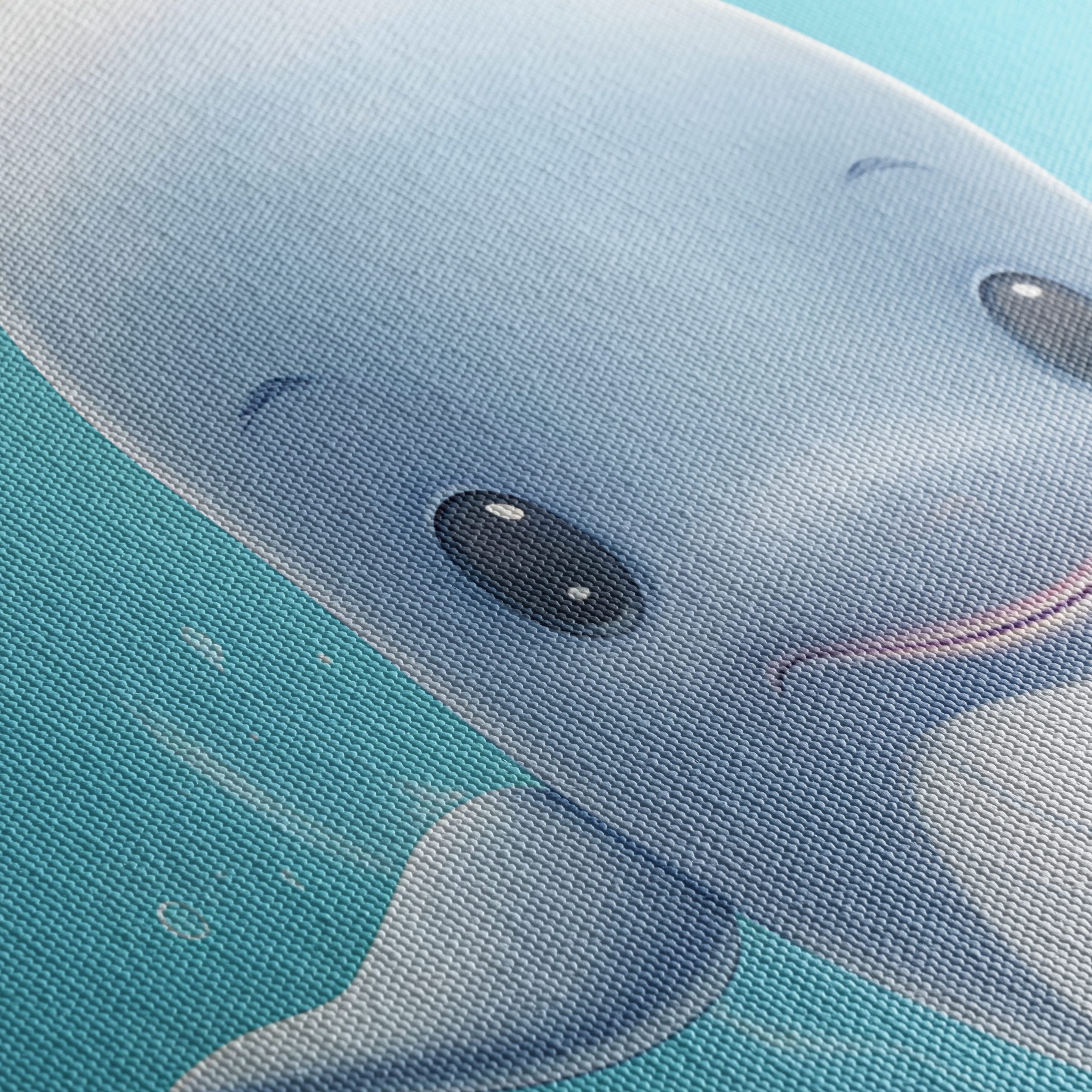 Adorable Whale Character Swimming in Blue Water - Image 5